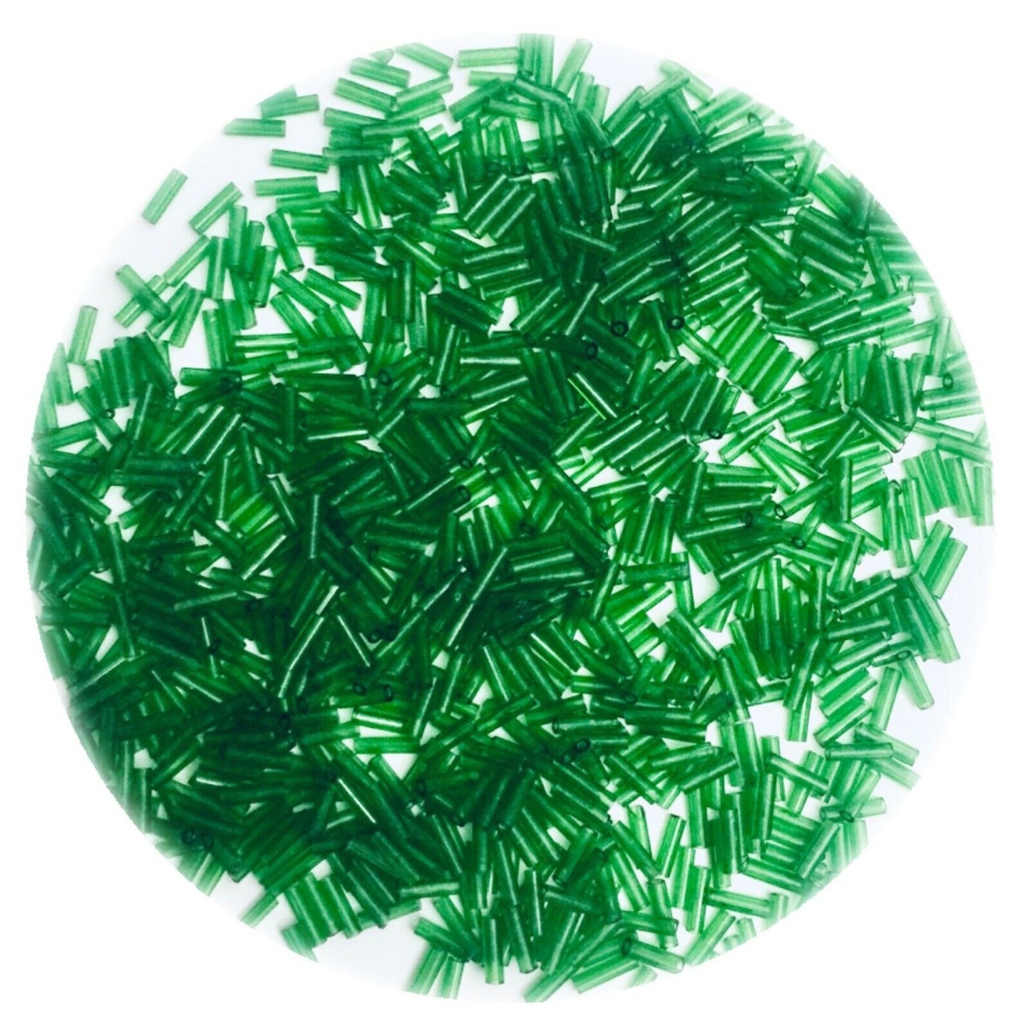 1100+ Bugle Glass 6.5-7.5mm Tube Seed Beads - Choose Your Colour