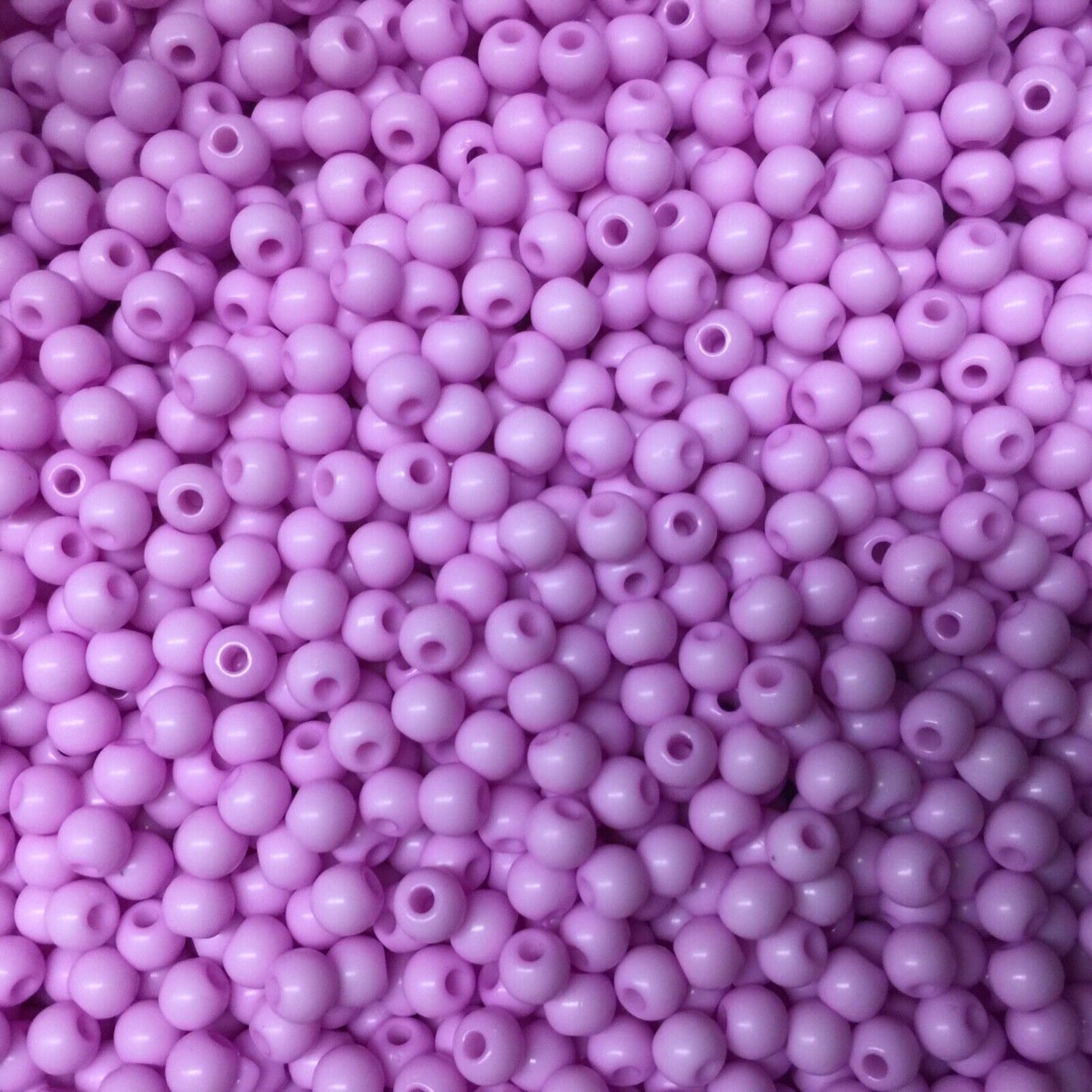500x Solid Chunky Acrylic Small 4mm Ball Beads - Pick Your Colour