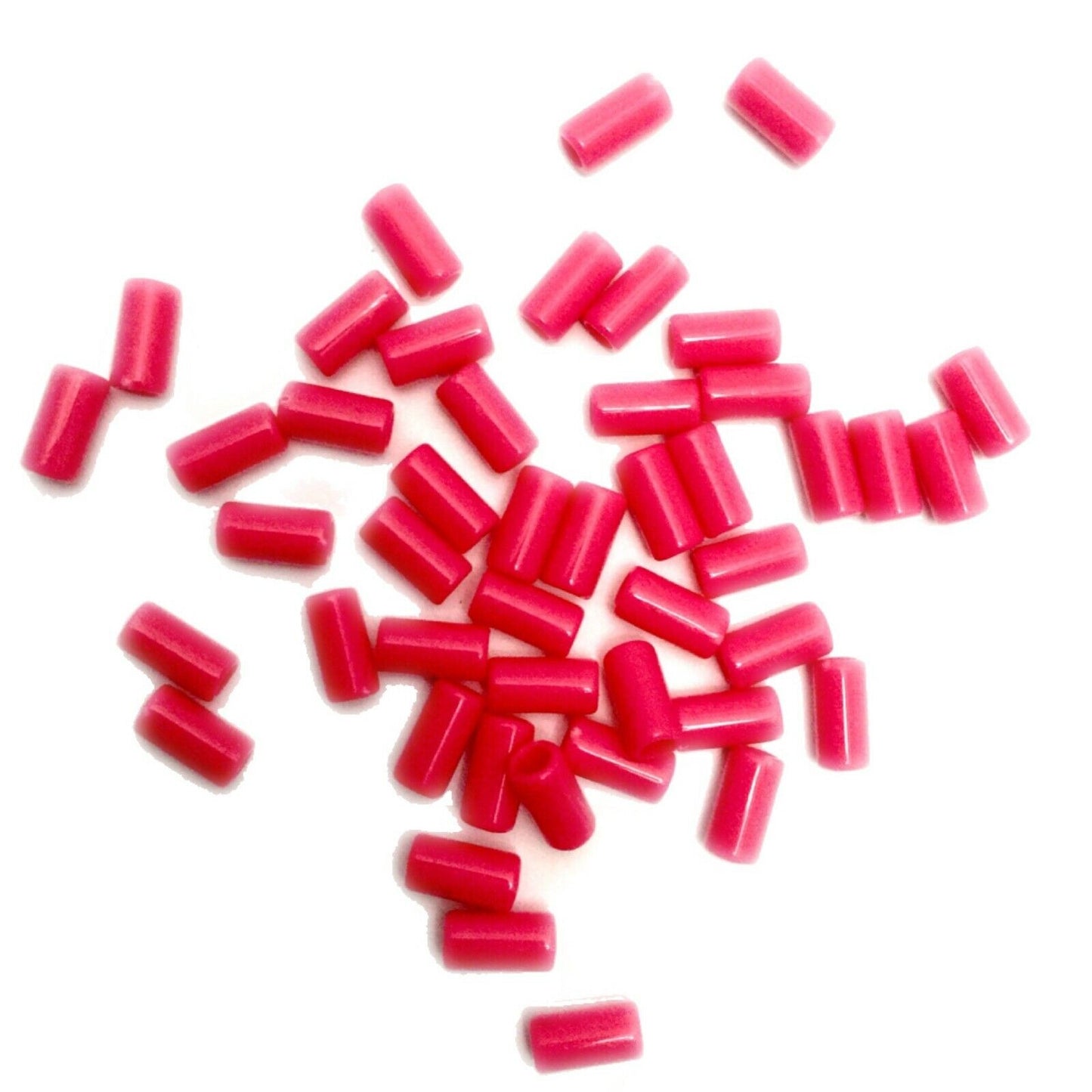 200x Acrylic Barrel Tube Beads 9mmx4mmm - Choose Your Colour