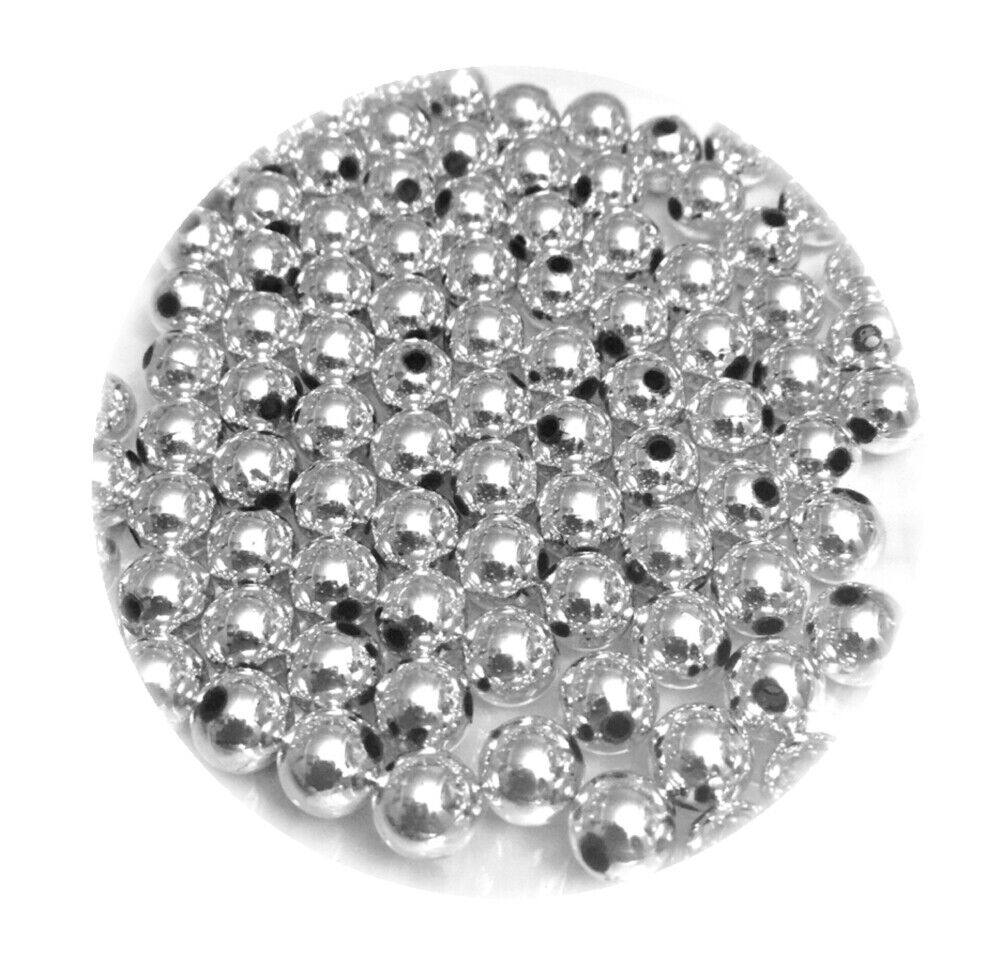 100x Acrylic 8mm Faux Pearl Beads - Choose Your Colour