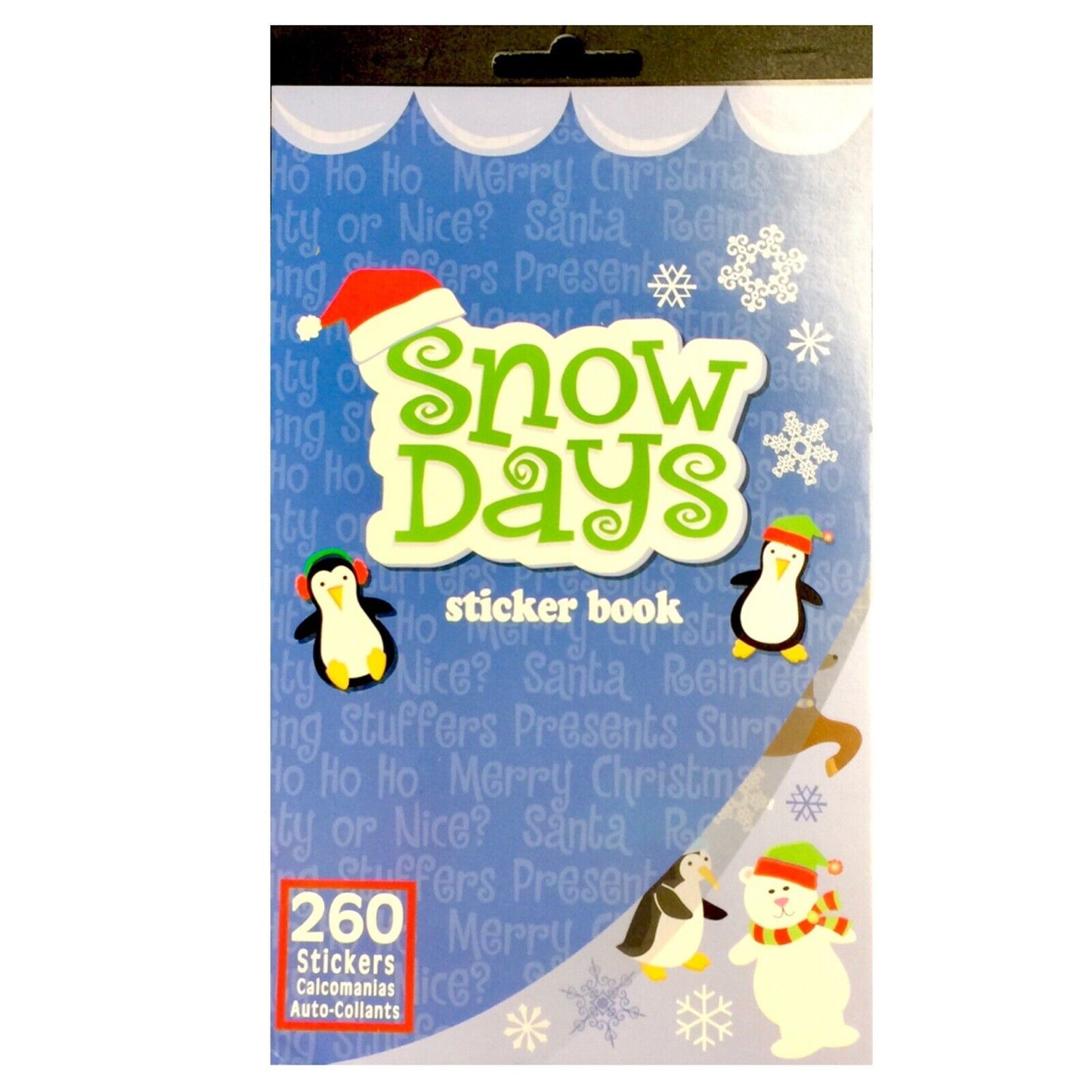 1 Pad Christmas Holiday Die-Cut Sticker Book - Choose Your Design