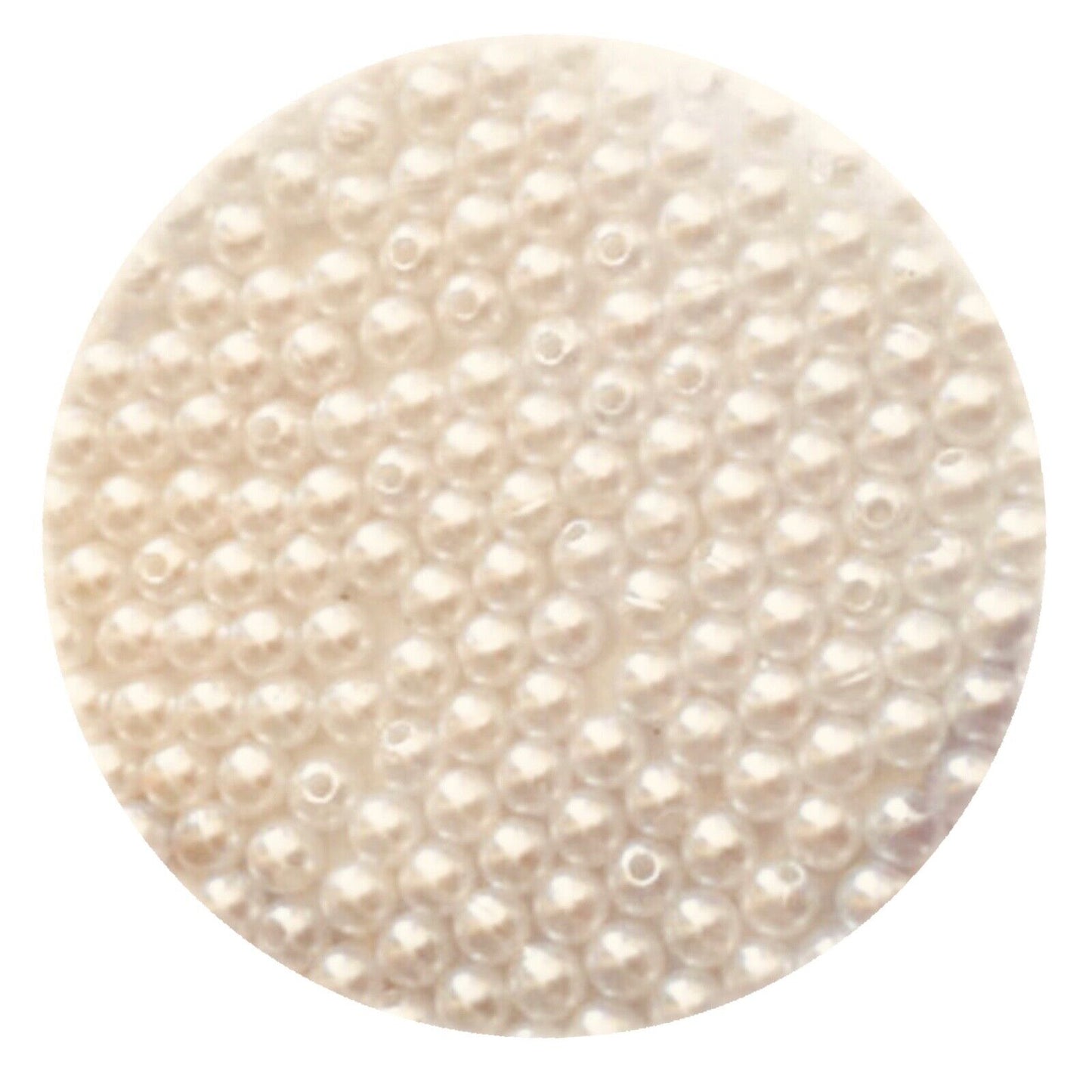 200x Acrylic 6mm Faux Pearl Beads - Choose Your Colour