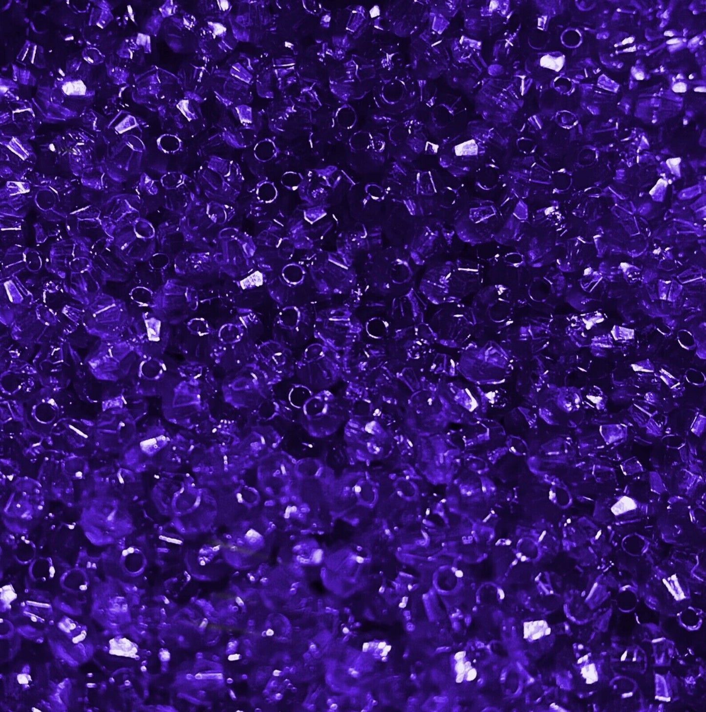 1000x Tiny Mini 3mm Acrylic Bicone Beads for Jewellery Making - Pick Your Colour