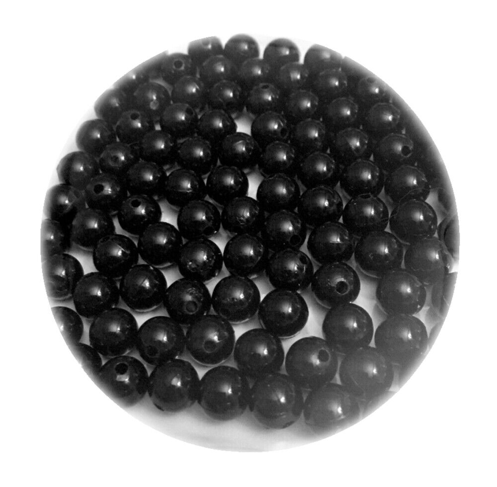 100x Acrylic 8mm Faux Pearl Beads - Choose Your Colour