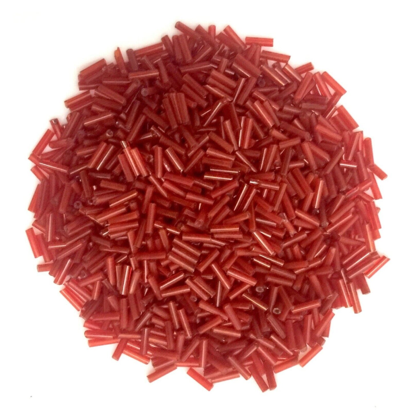1100+ Bugle Glass 6.5-7.5mm Tube Seed Beads - Choose Your Colour