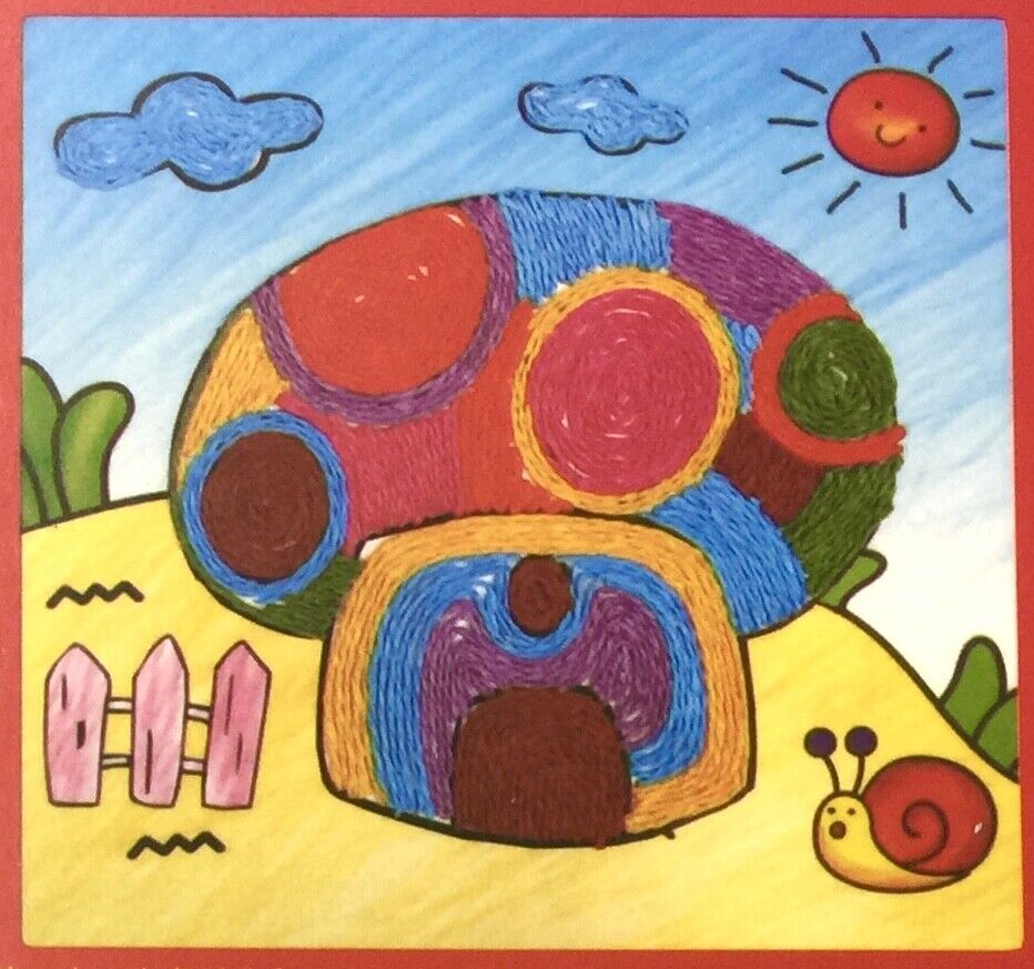 1x Fun Rafia Paper Mosaic Picture Craft Kit - 5x Design to Choose