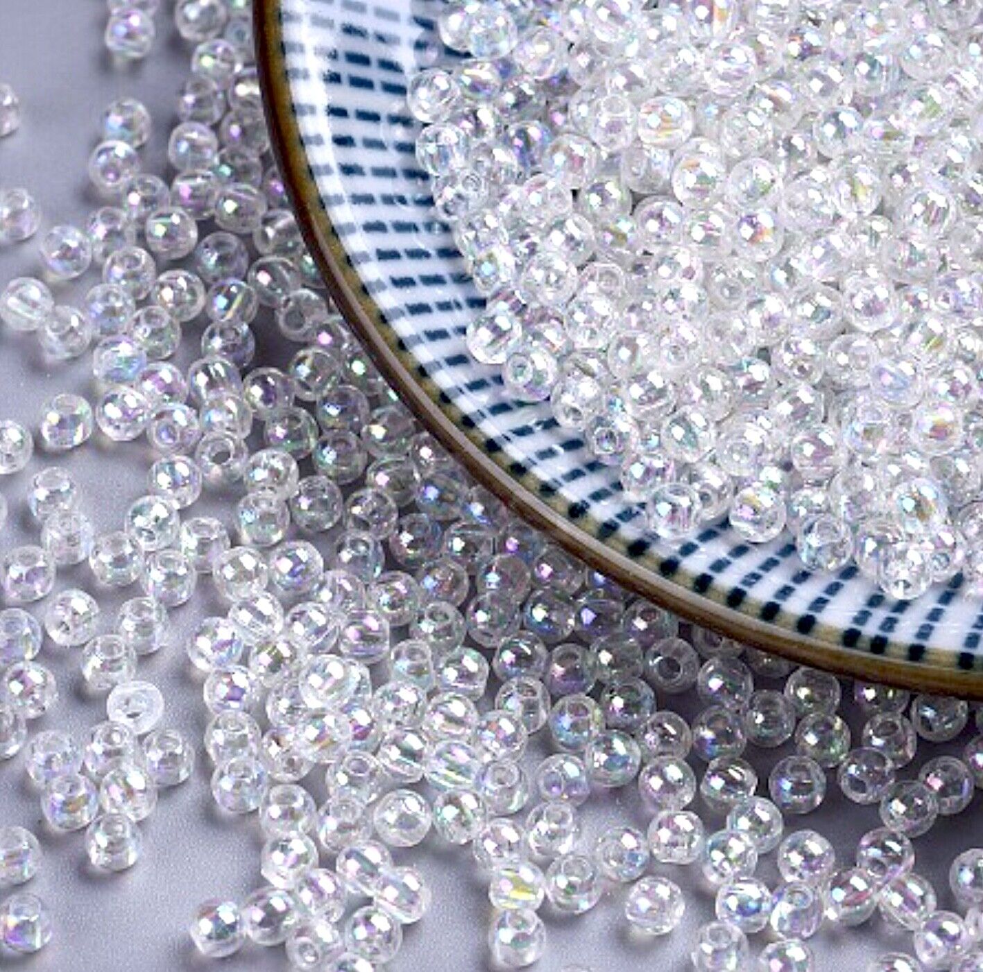 1000x Tiny 3mm Acrylic Faux Pearl Beads for Jewellery Making - Pick Your Colour