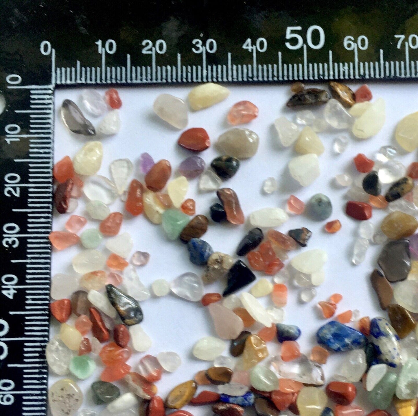 40g Natural Stone Gemstone Crystal 4mm-20mm Chips Nuggets No Holes