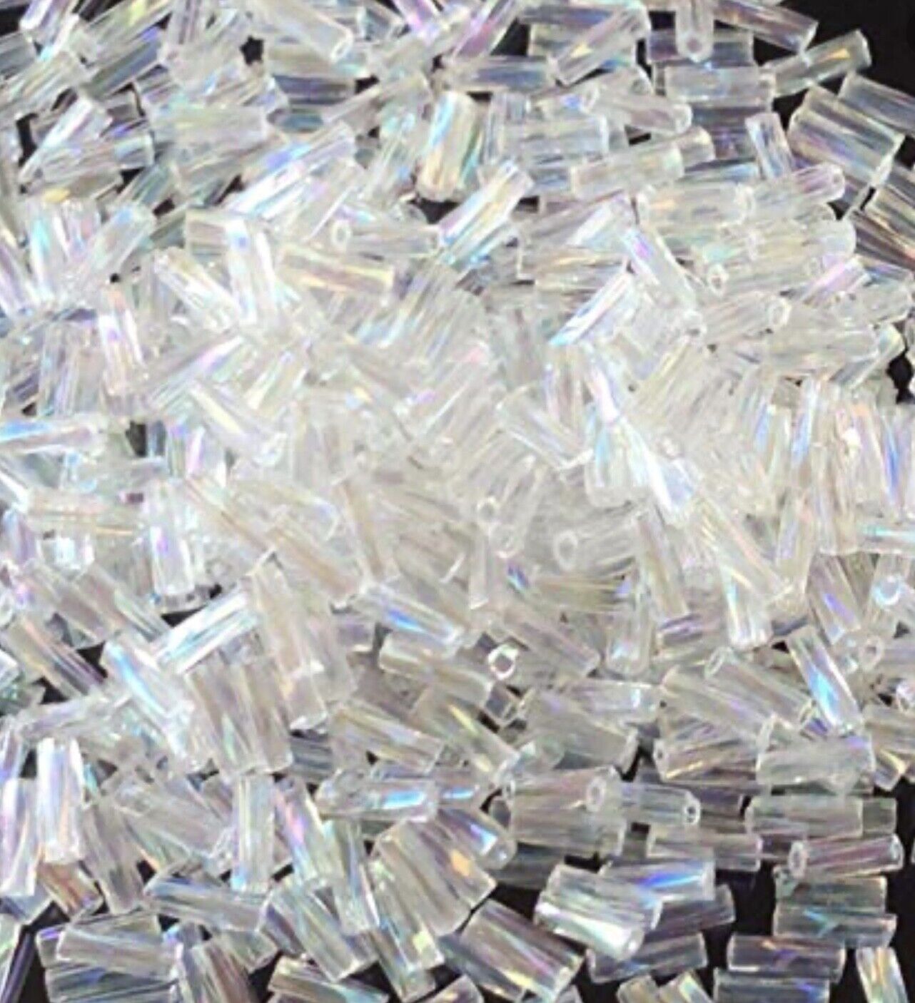 650+ Twisted Spiral 6mm Bugle Tube Glass Seed Beads - Pick Your Colour