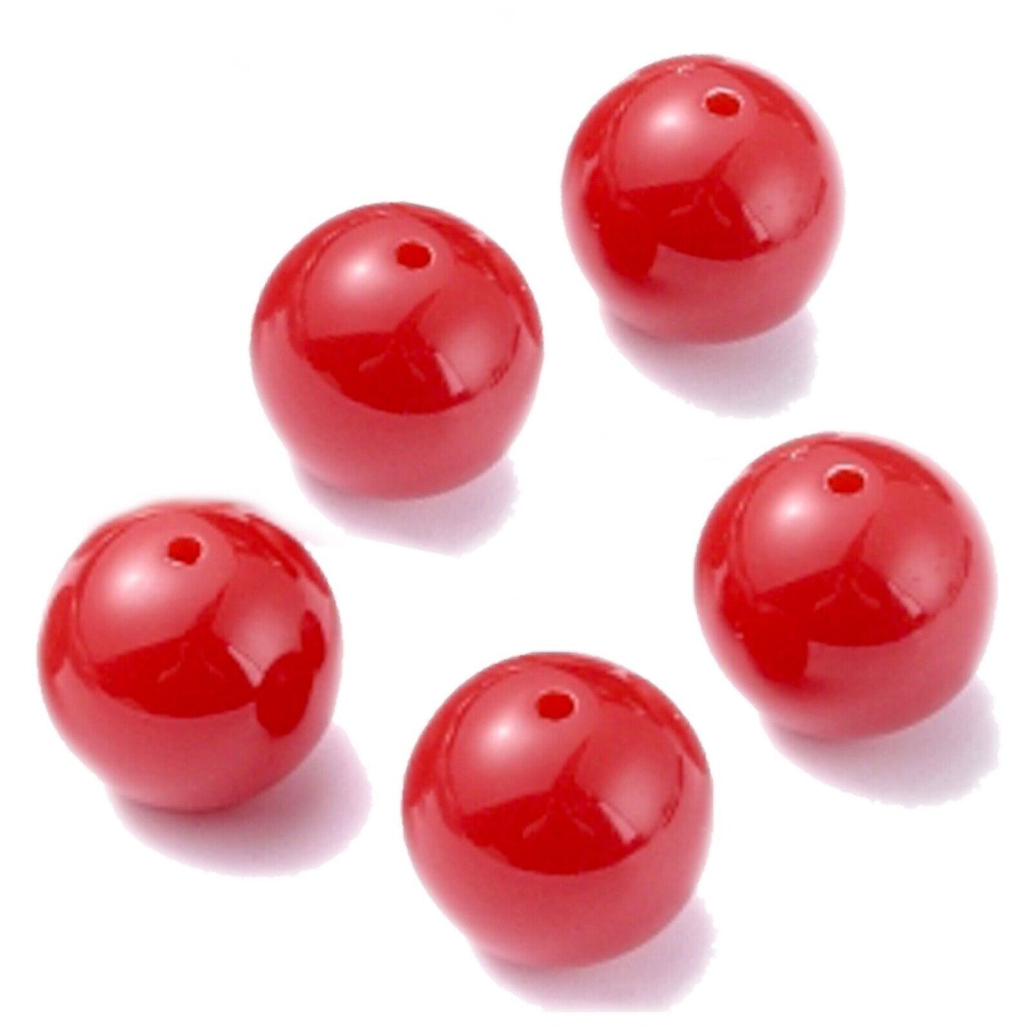 8 pcs Solid Chunky Large 20mm GumBall Candy Bubble Gum Acrylic Beads
