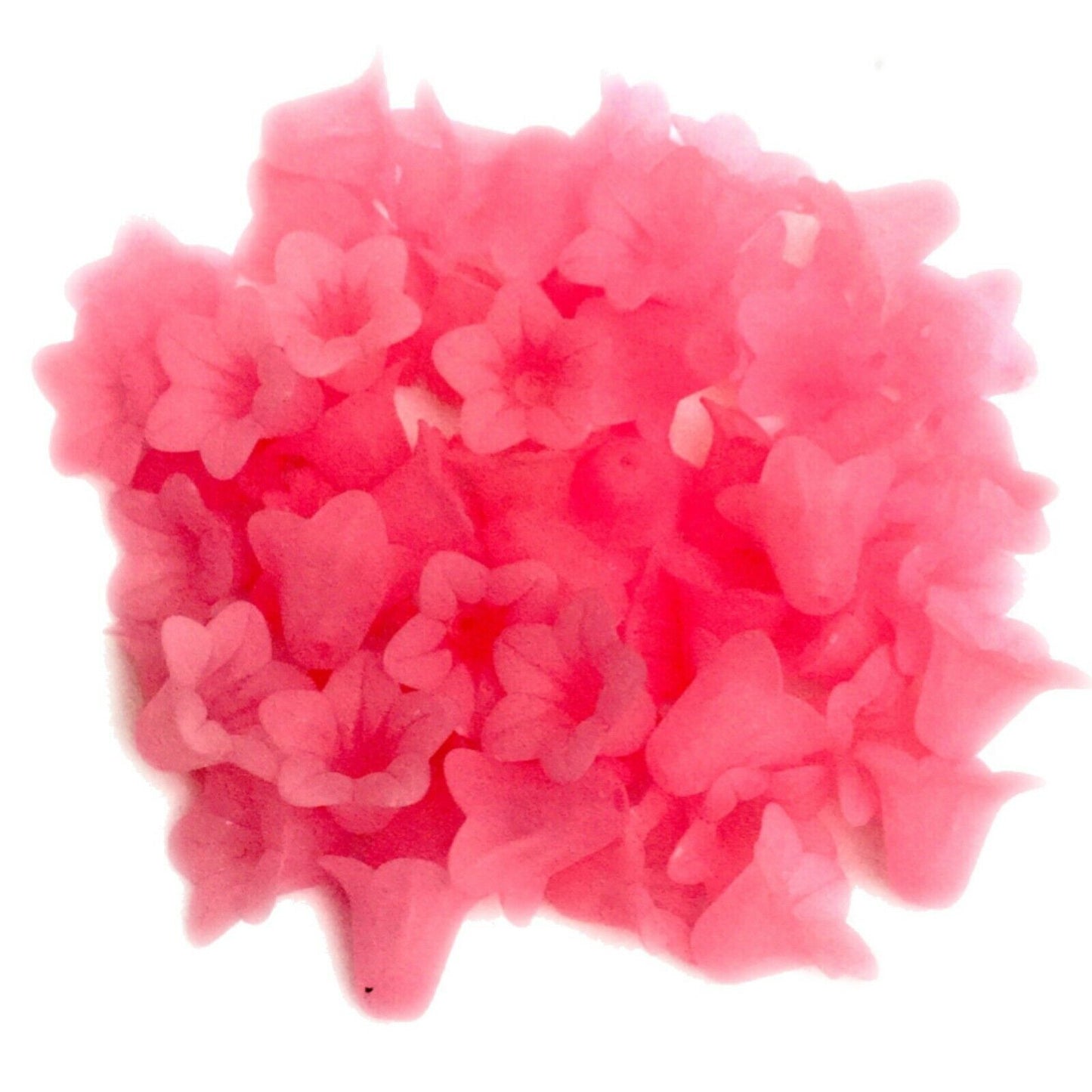 30x Large Frosted or Opaque Acrylic Flower Bead Caps 17x12mm - Pick Your Colour