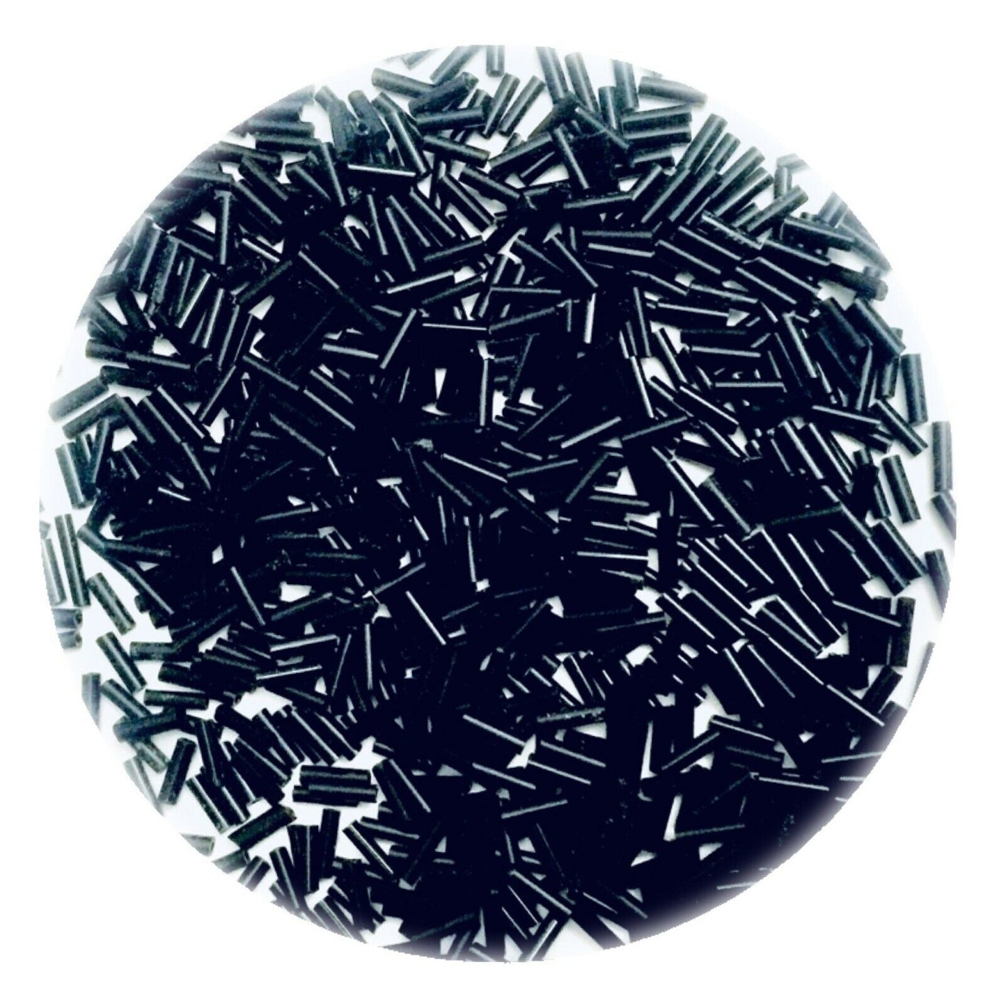 1100+ Bugle Glass 6.5-7.5mm Tube Seed Beads - Choose Your Colour