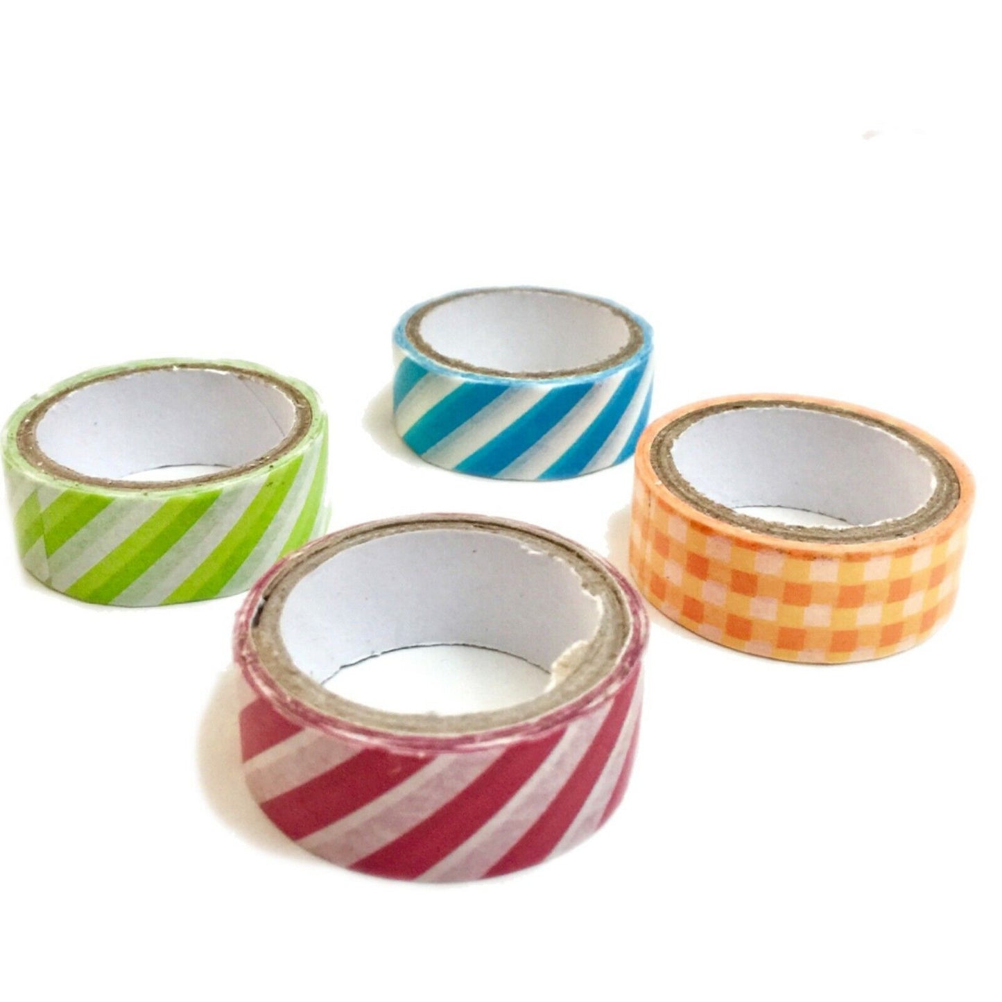4x Roll Multi Colour 3mx4 15mm Patterned Washi Tape