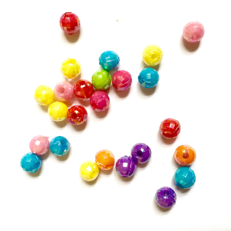 100x Mix Colour Mix Design 8mm Spacer Beads - Pick Your Style