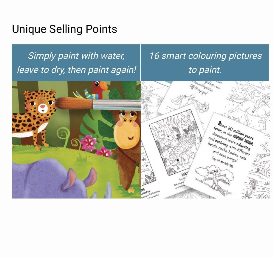Magic Water Colouring Baby Animals or Fashion with Brush