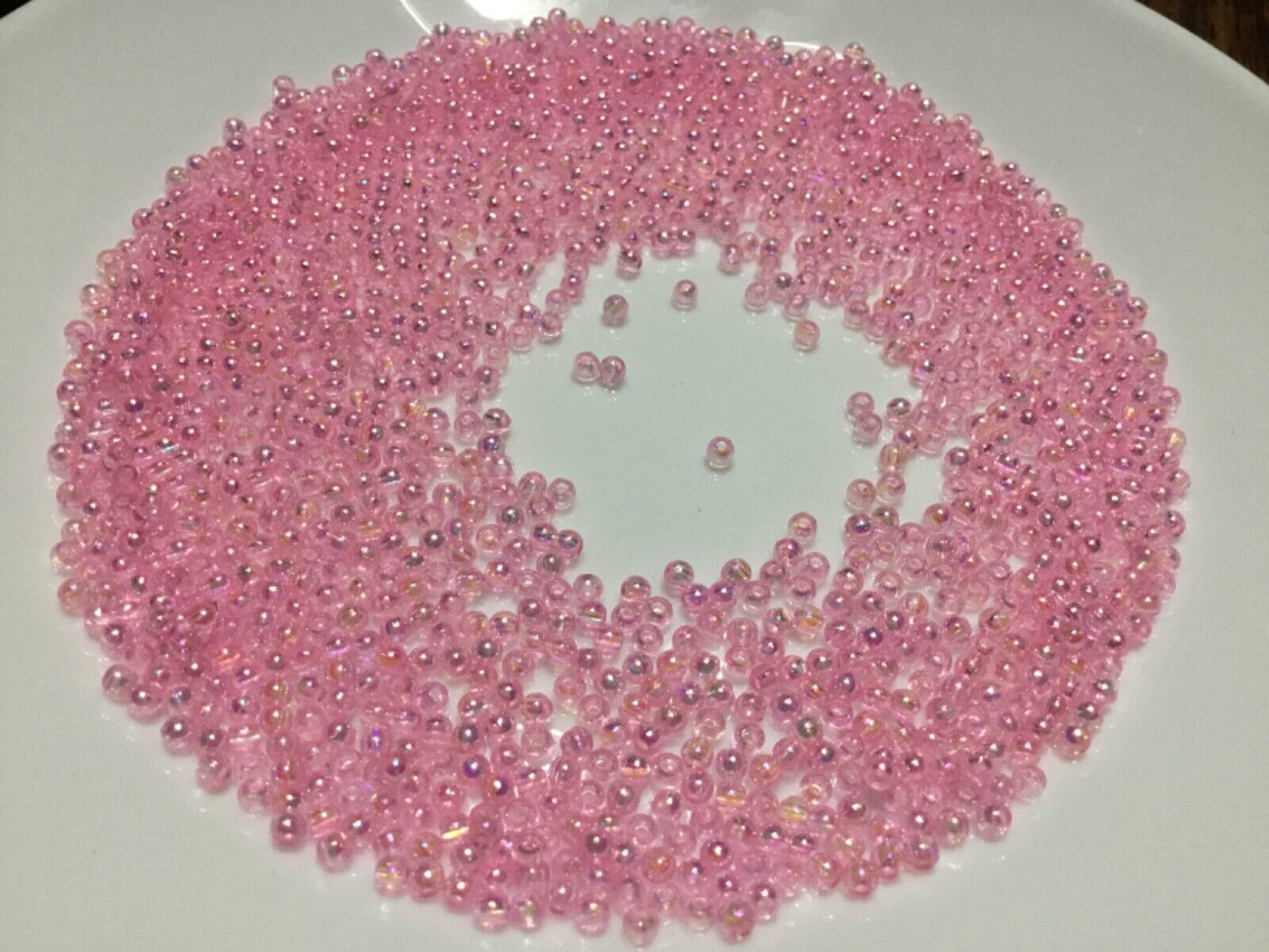 1000x Tiny 3mm Acrylic Faux Pearl Beads for Jewellery Making - Pick Your Colour