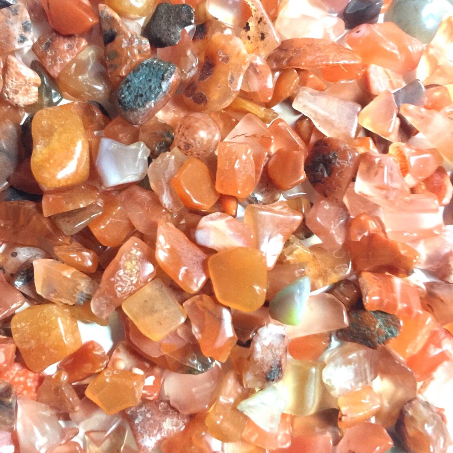 40g Natural Stone Gemstone Crystal 4mm-20mm Chips Nuggets No Holes