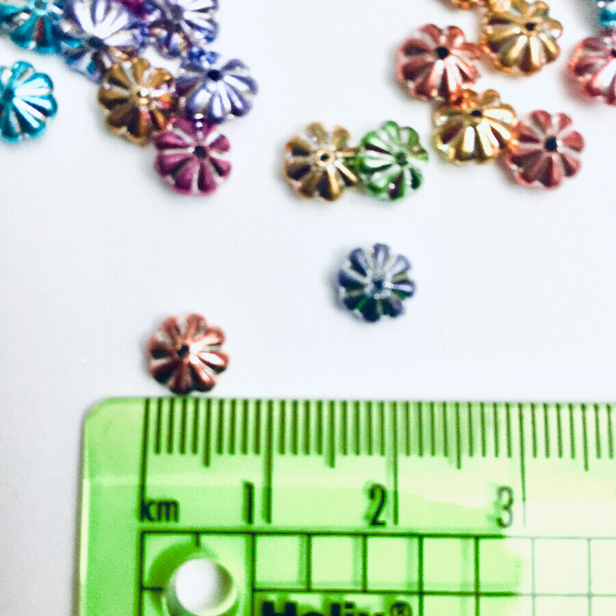 200x Mix Coloured 6mm Spacer Beads - Choose Your Style