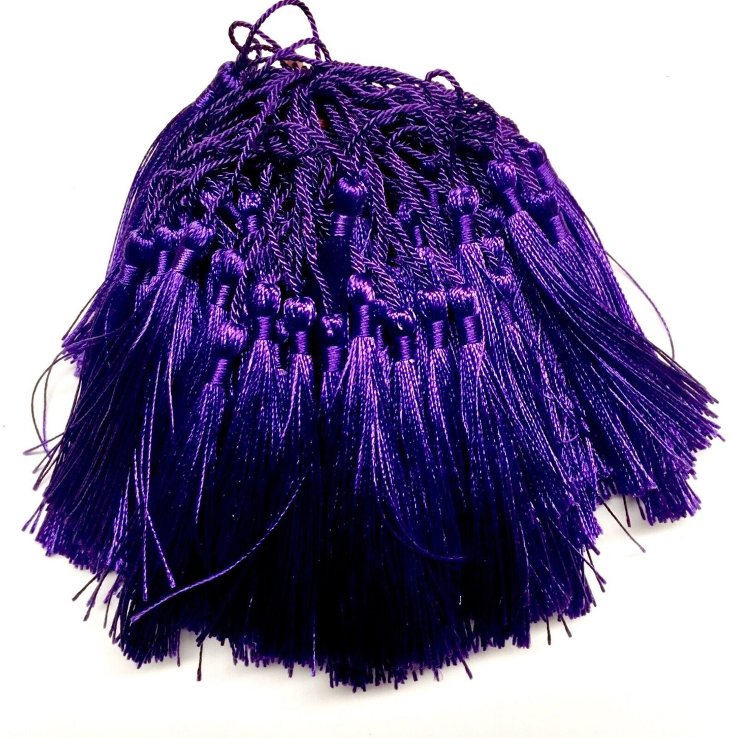 10x Satin Feel Colourful 13cm Tassels for Jewellery or Craft Making
