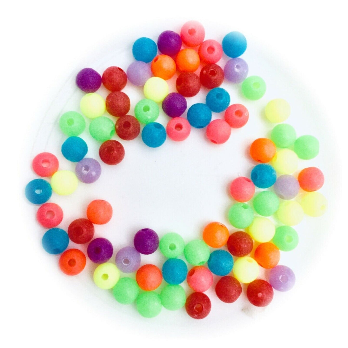200x Mix Coloured 6mm Spacer Beads - Pick Your Style