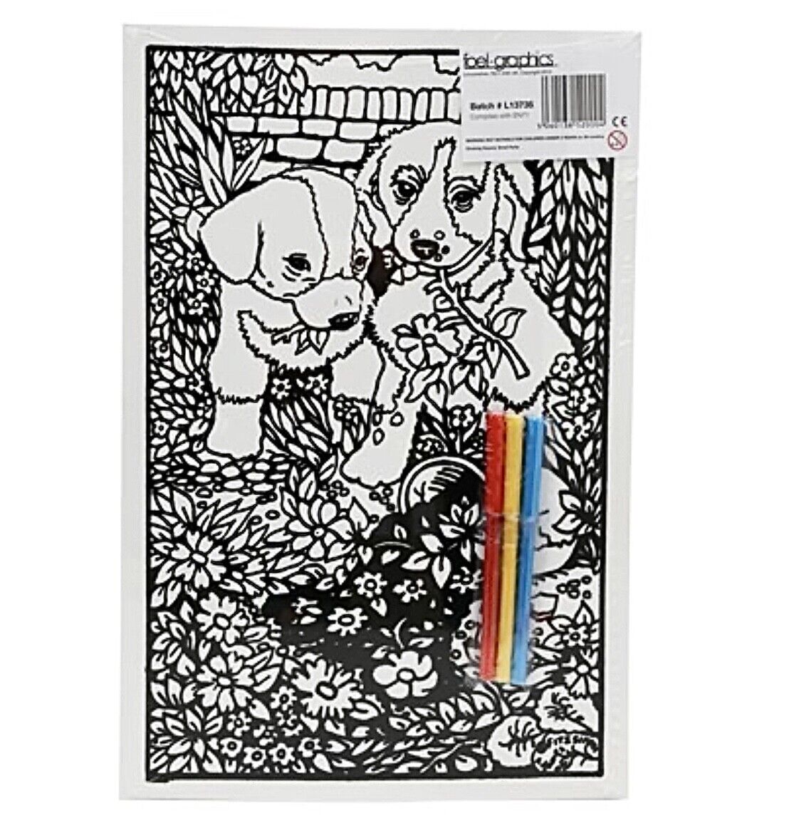 1x Big A3 Colouring Board with Free Fibre Pens and Crayons - Choose your Design