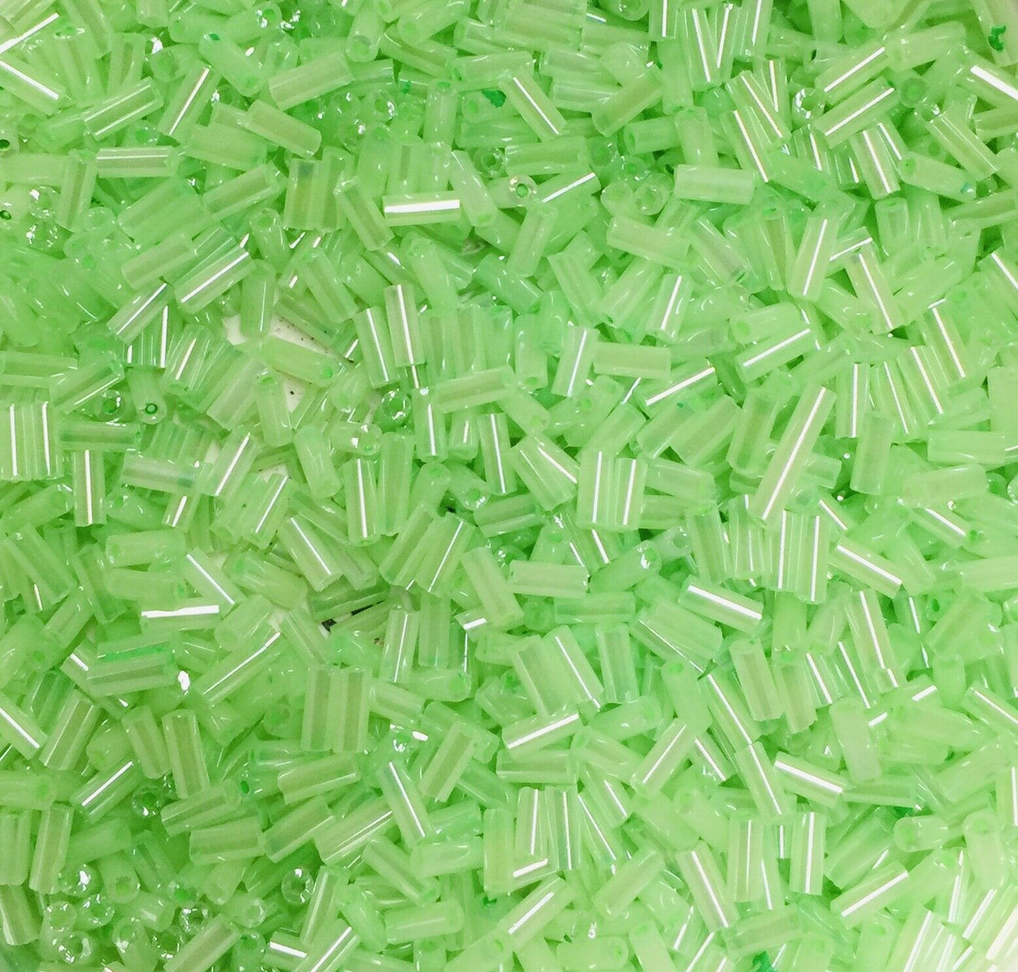 1800+ Shiny Bugle Glass 4.5-5.0mm Seed Tube Beads - Choose Your Colour
