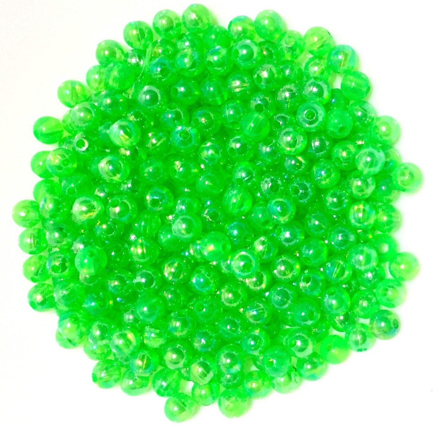150x Acrylic 6mm Iridescent Coloured Beads - Choose Your Colour