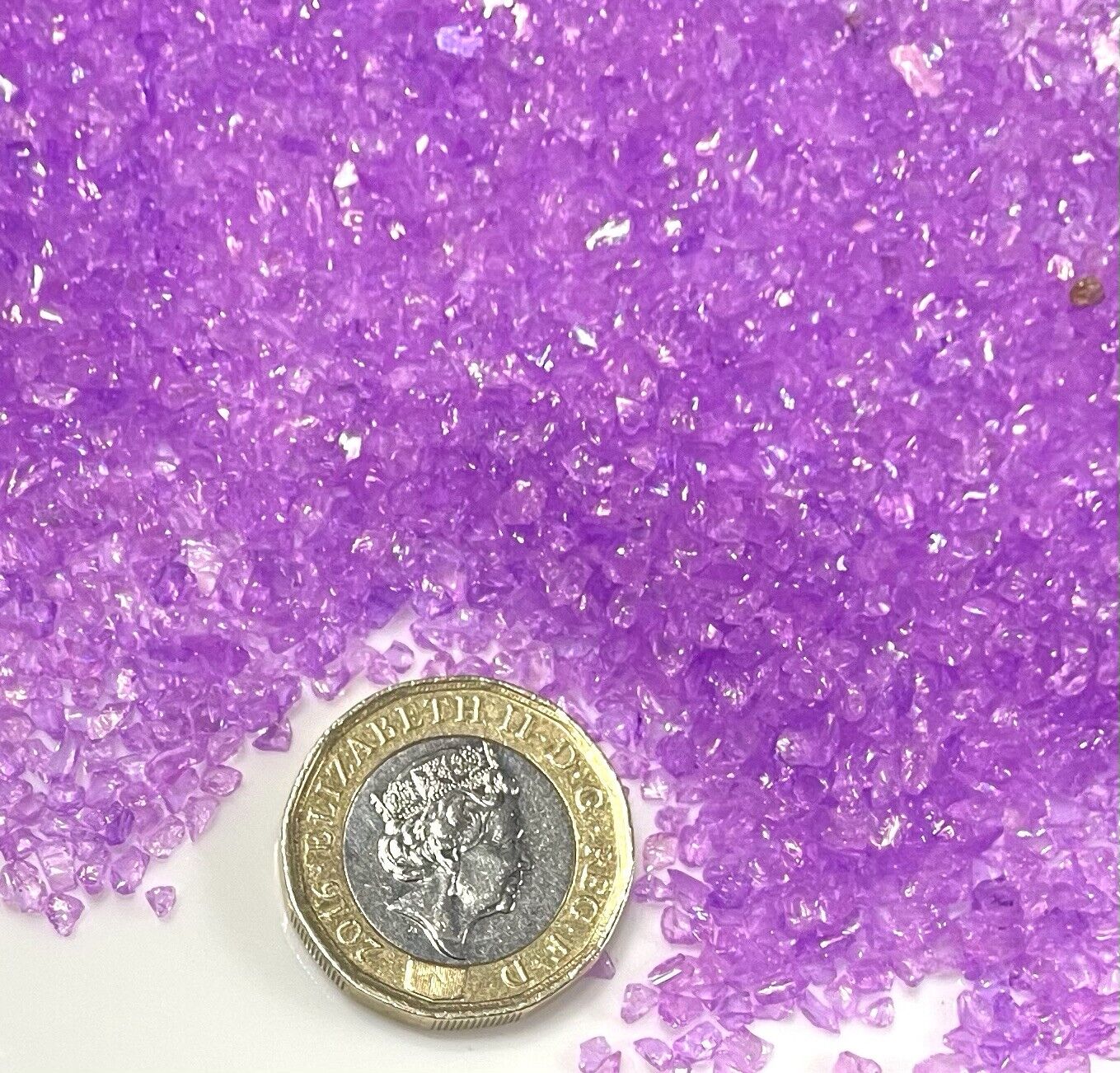 25g Crushed Electroplated Tiny Glass Rhinestone Chips for 3D Nail Art Decoration