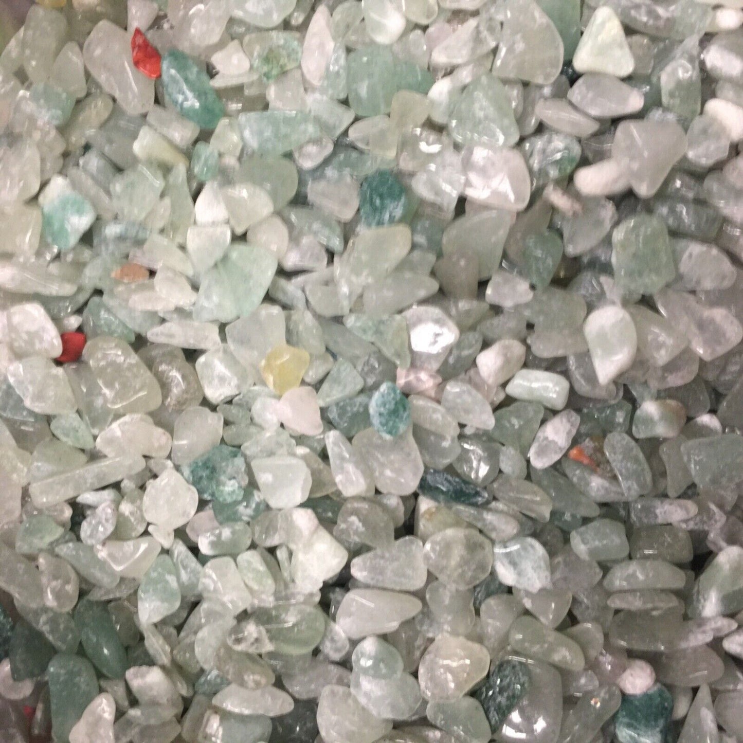 1x Wishing Bottle with Natural Stone Gemstone Chakra Crystal Chips Nuggets