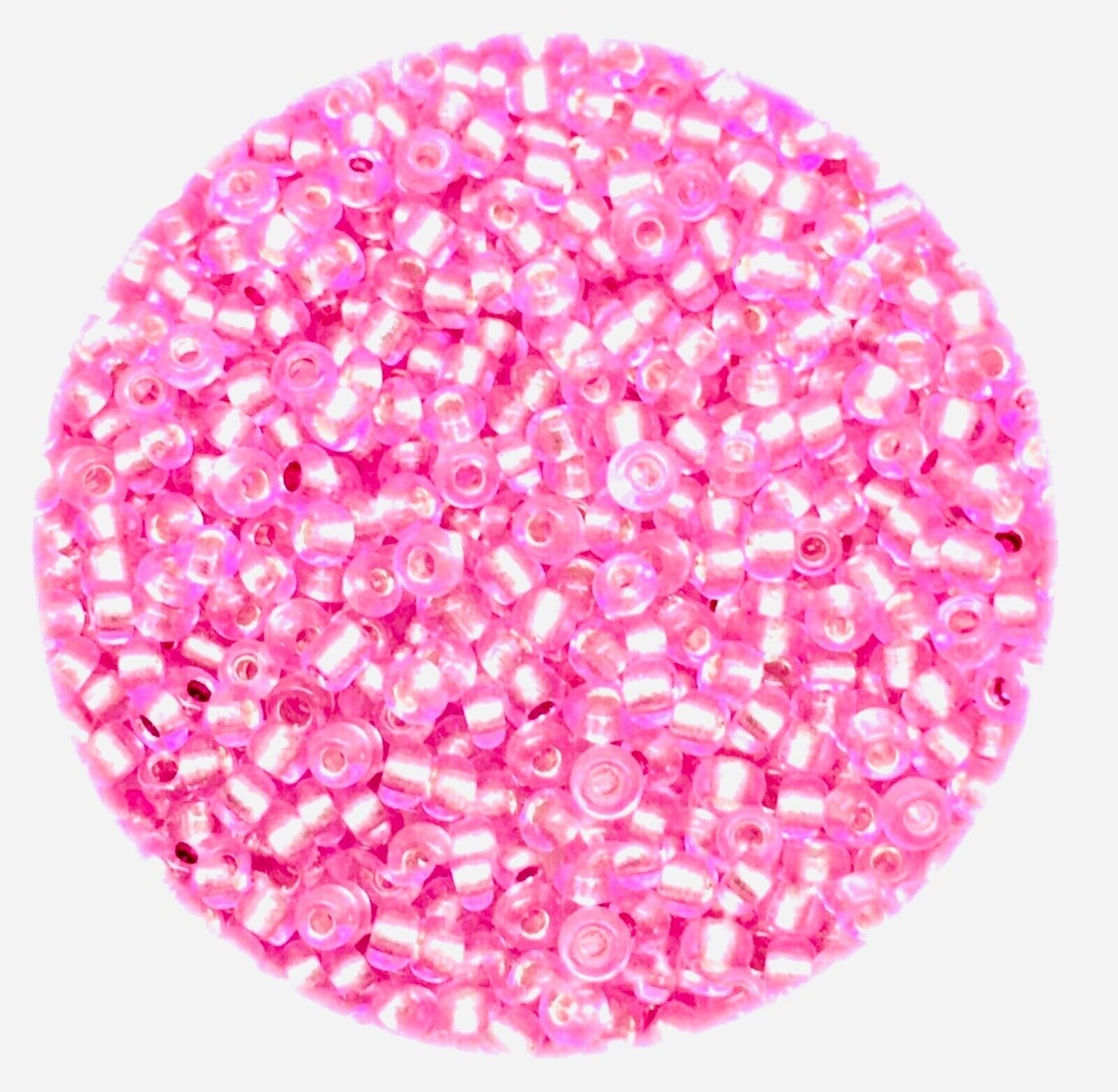3000+ Glass 2mm Seed Beads Silver Lined - Pick your Colour