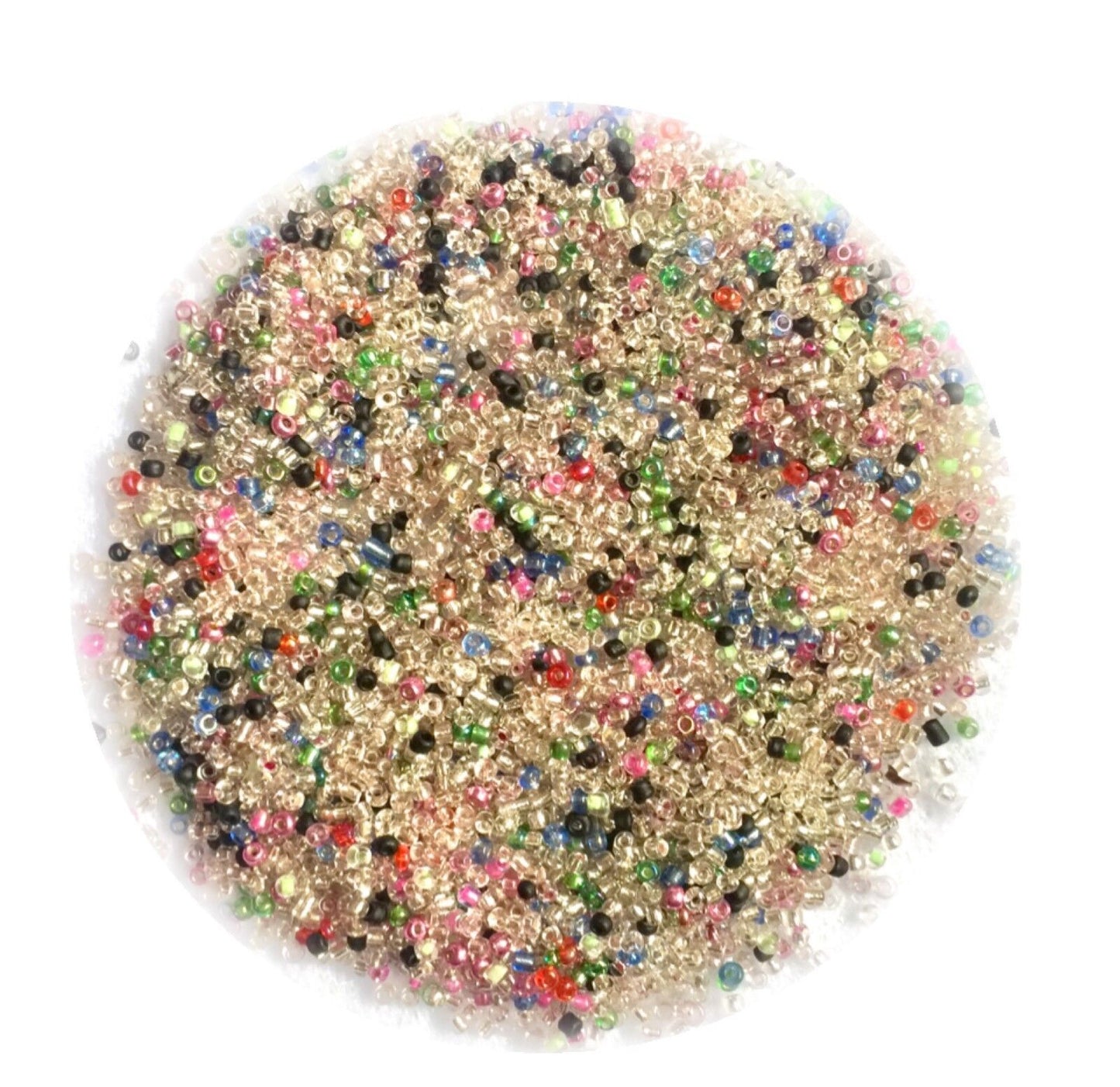 3000+ Glass 2mm Seed Beads Silver Lined - Pick your Colour