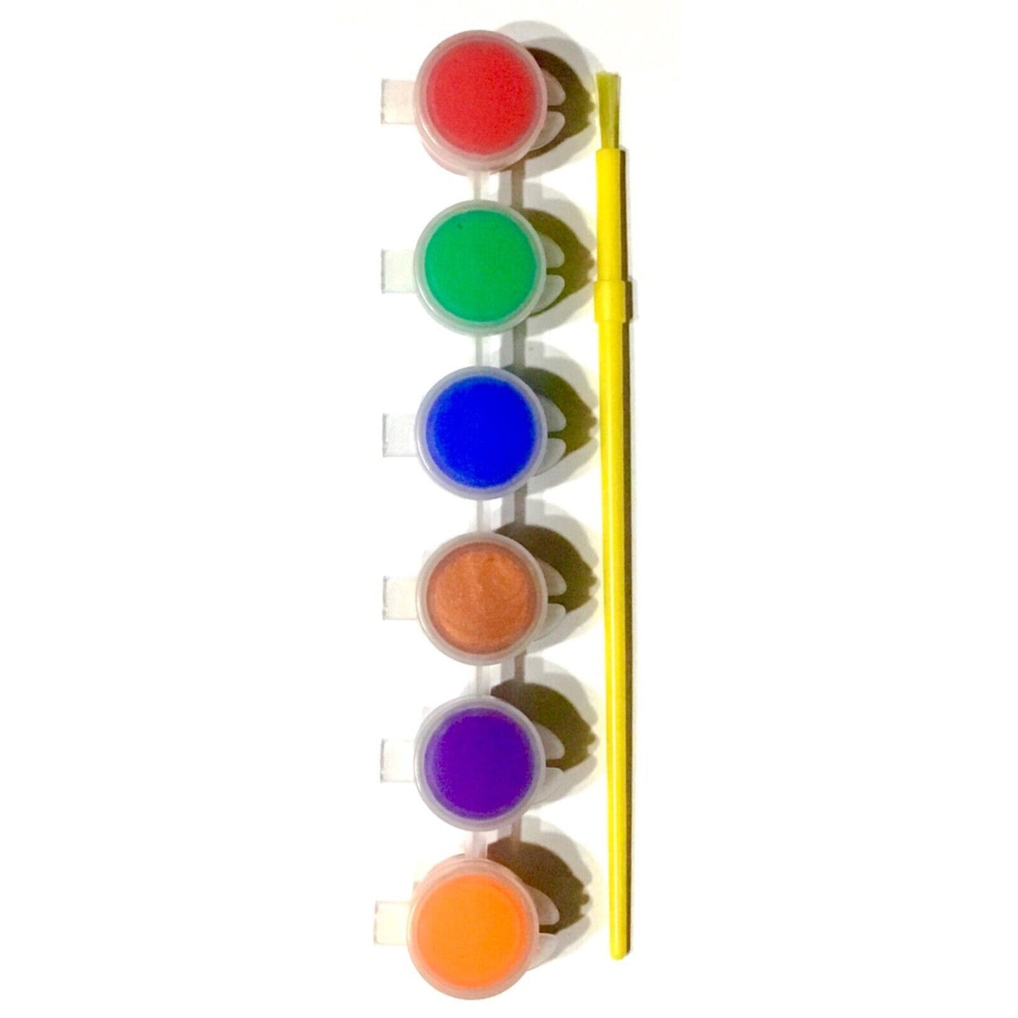 1x Set of 6 Mini Ready Mix Paint Pots w/ Brush - Pick you Colour Theme