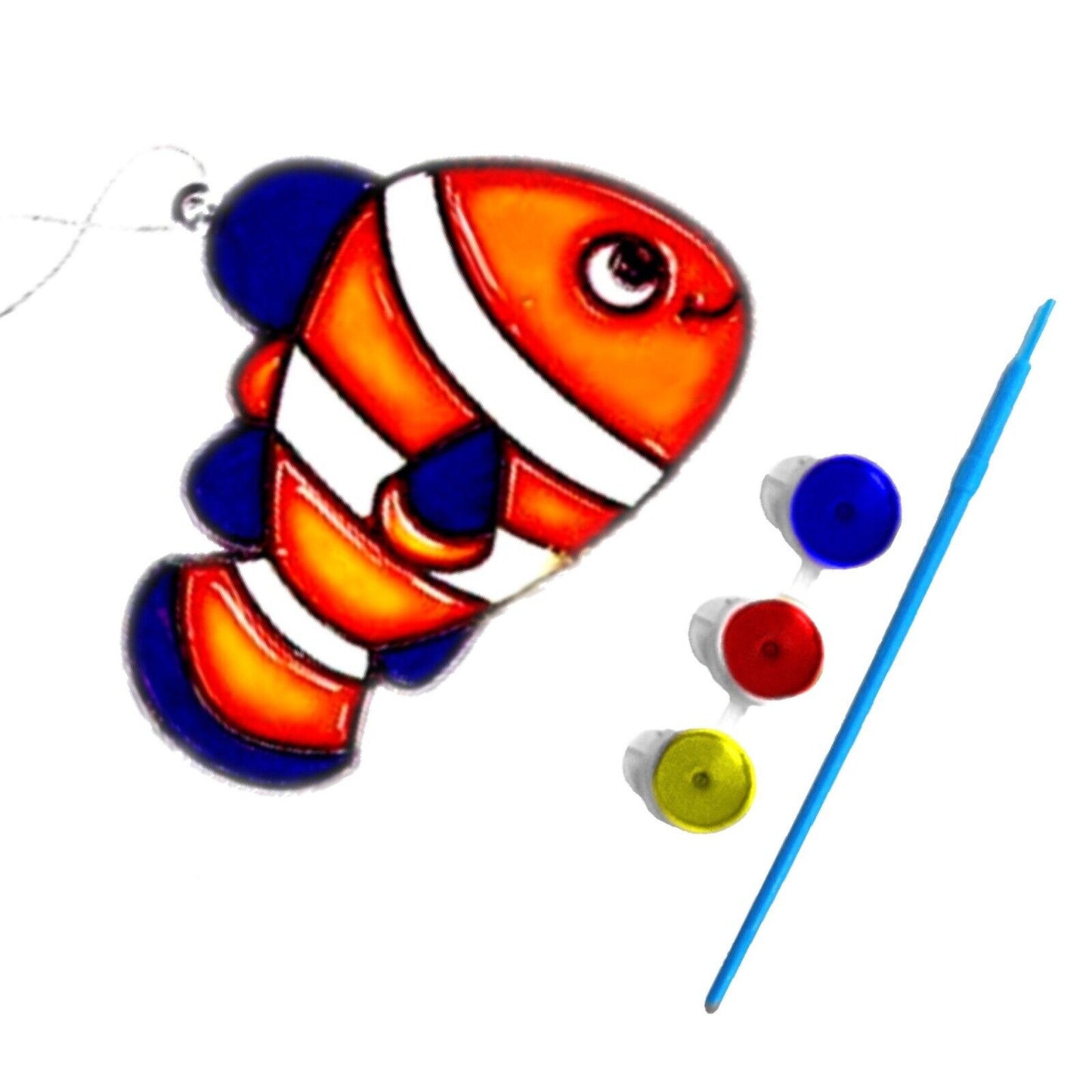 1x Cute Animals or Mythical Creatures Paint Your Own Suncatcher DIY Kit