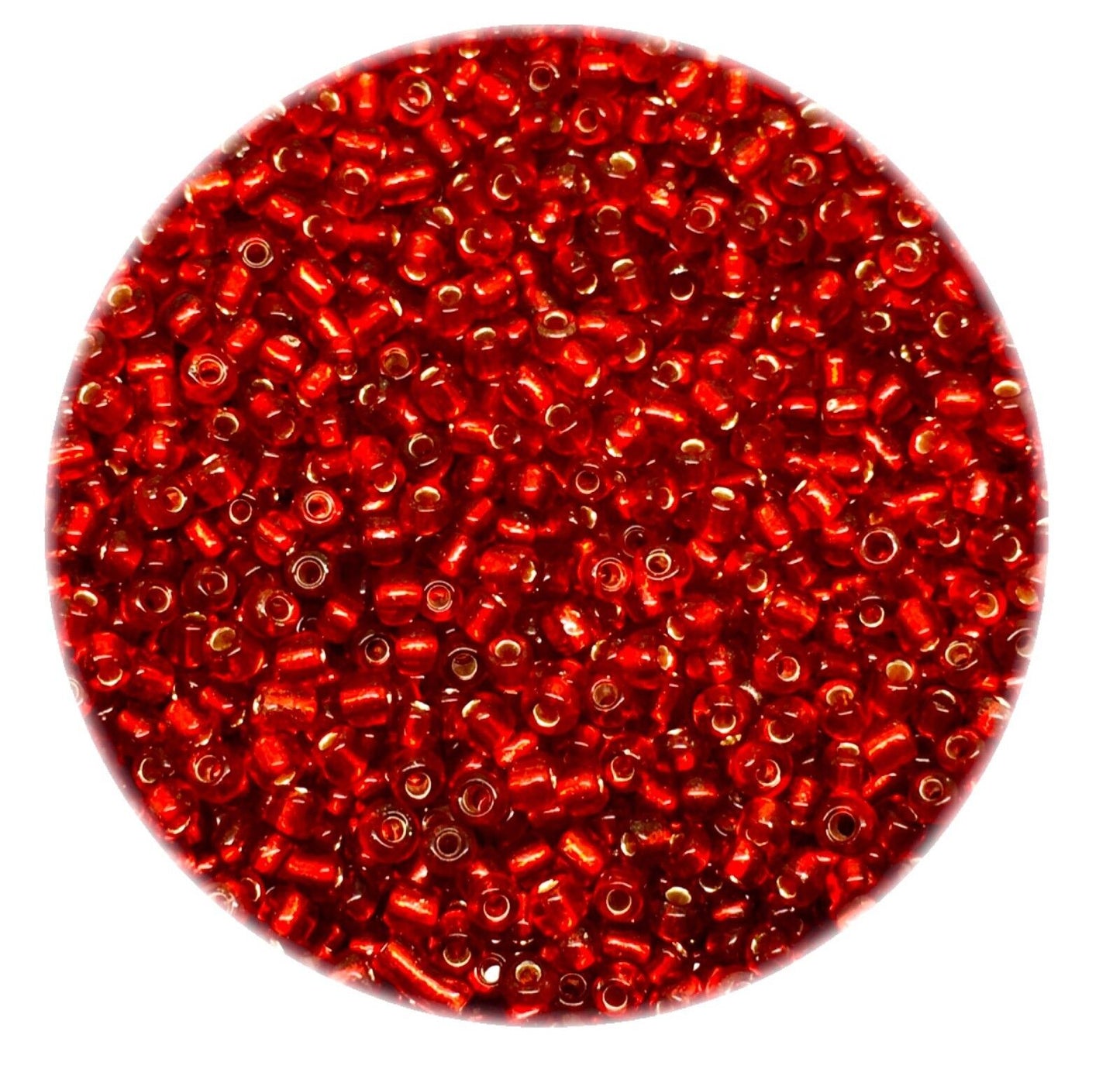 3000+ Glass 2mm Seed Beads Silver Lined - Pick your Colour