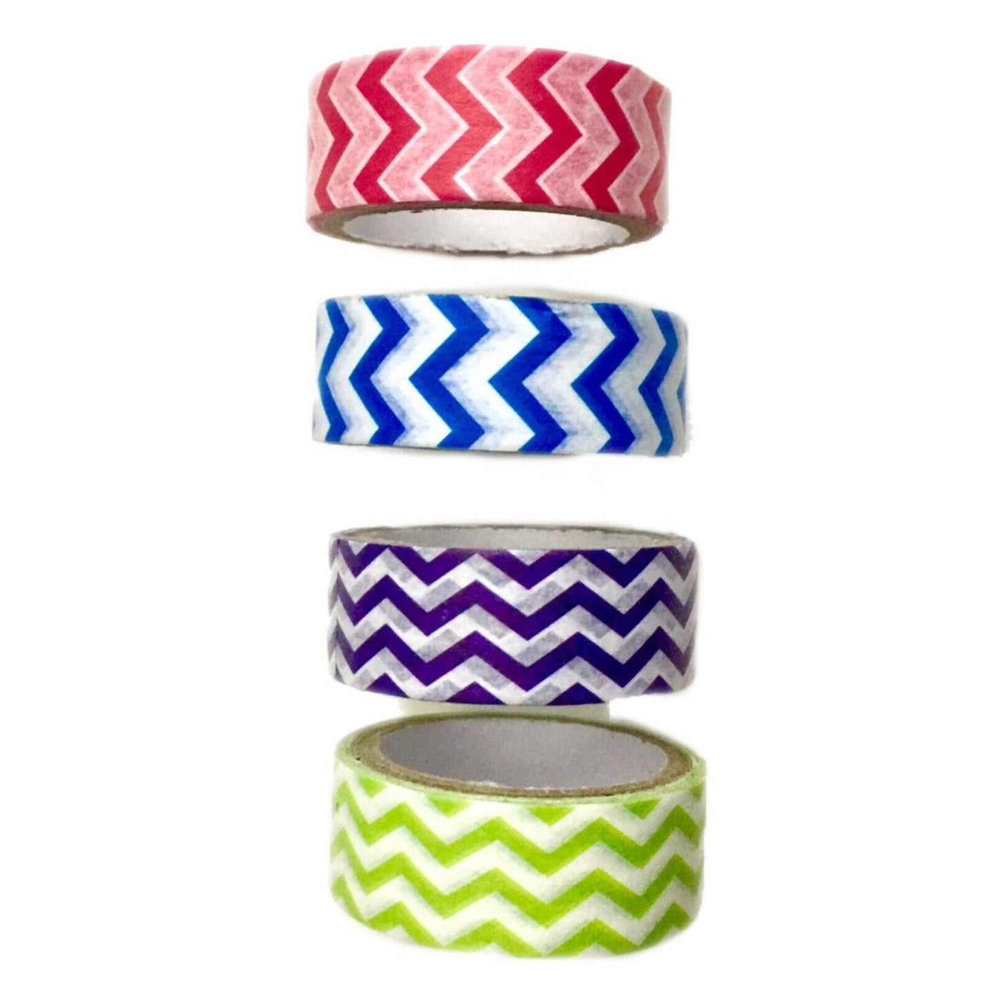 4x Roll Multi Colour 3mx4 15mm Patterned Washi Tape