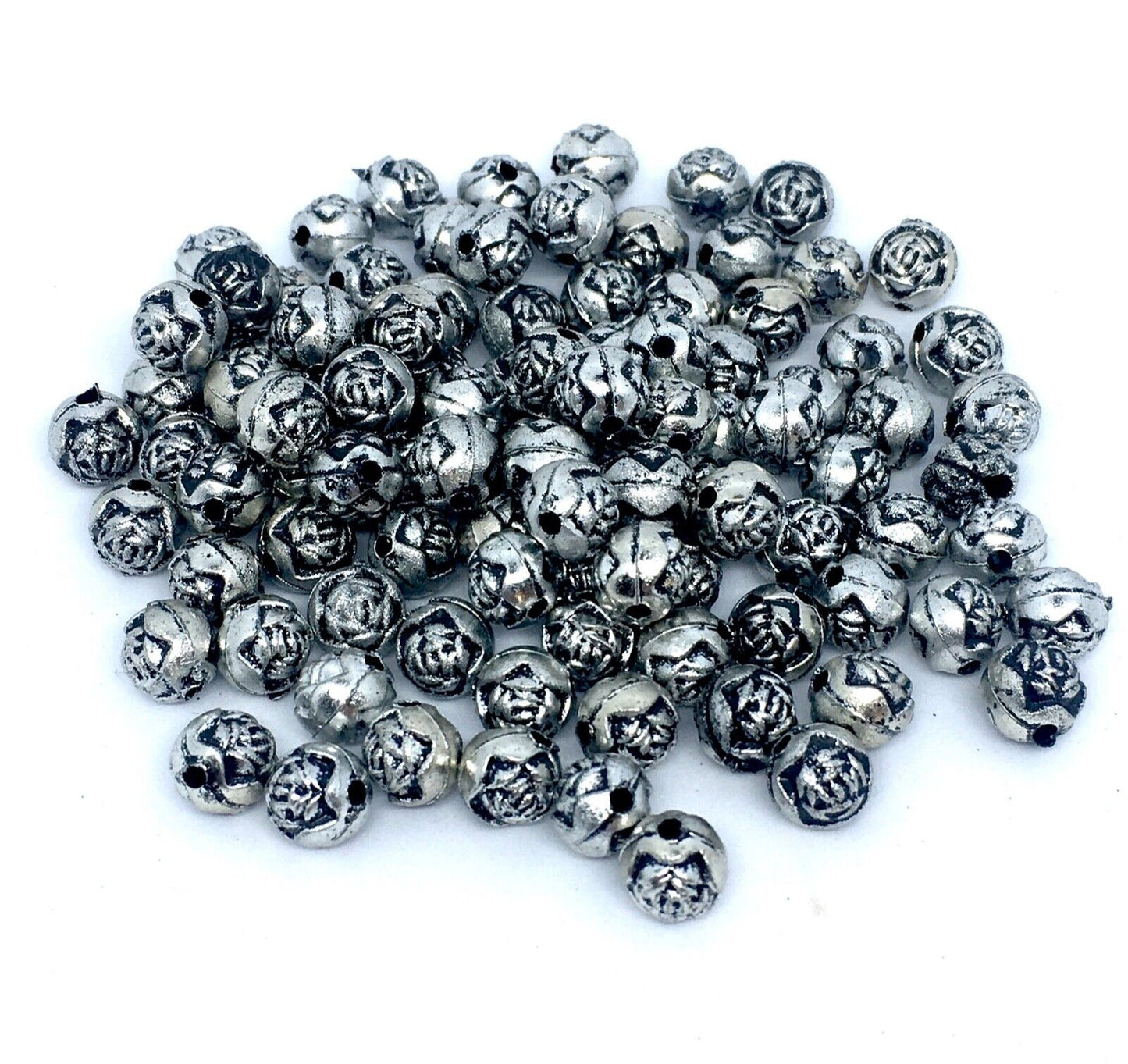 150x Antique Tibetan Style 5/6mm Acrylic Spacer Beads - Choose Your Design