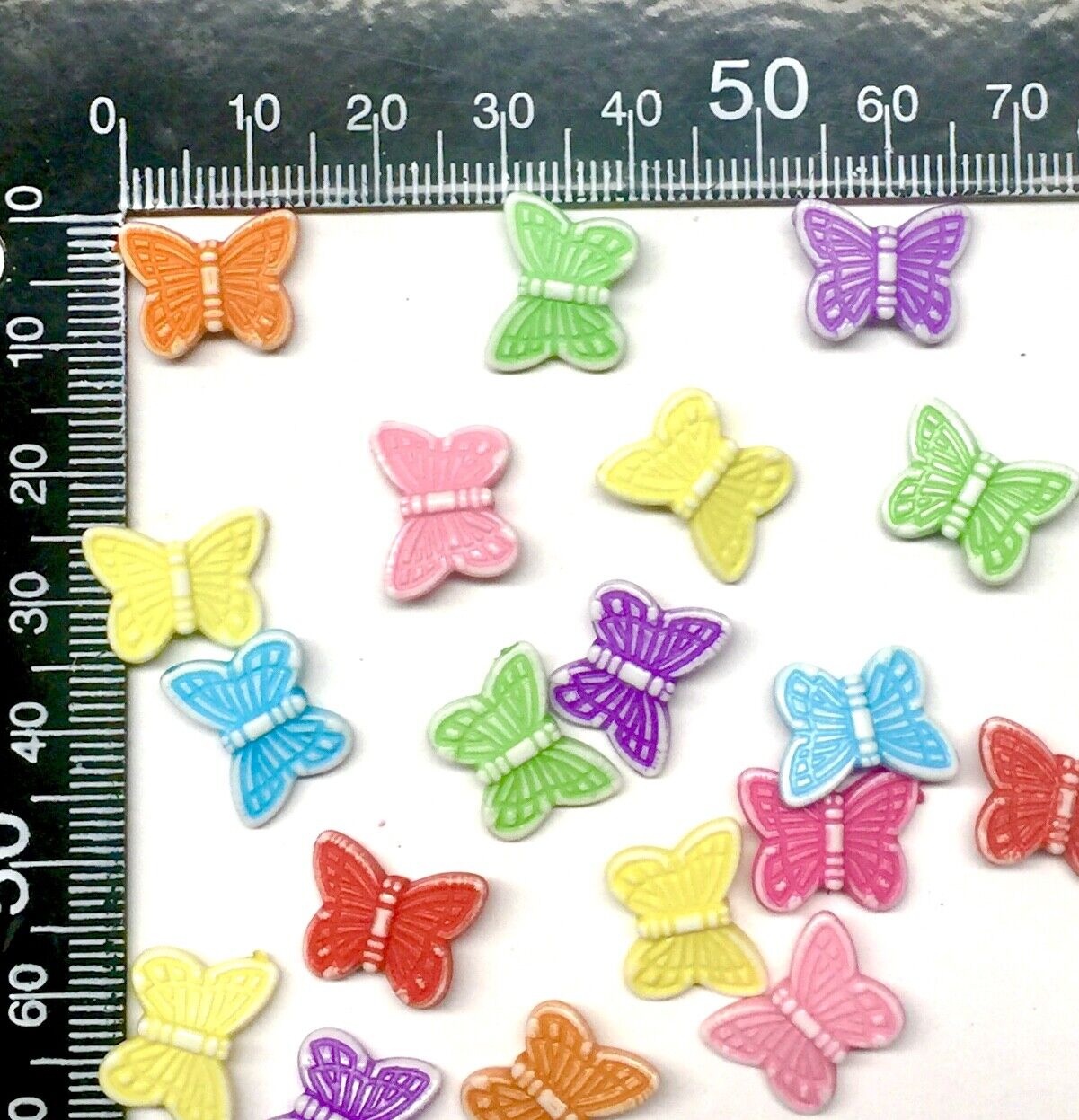 100 pcs Flowers and Butterfly Acrylic Charm and Beads - Pick Your Design
