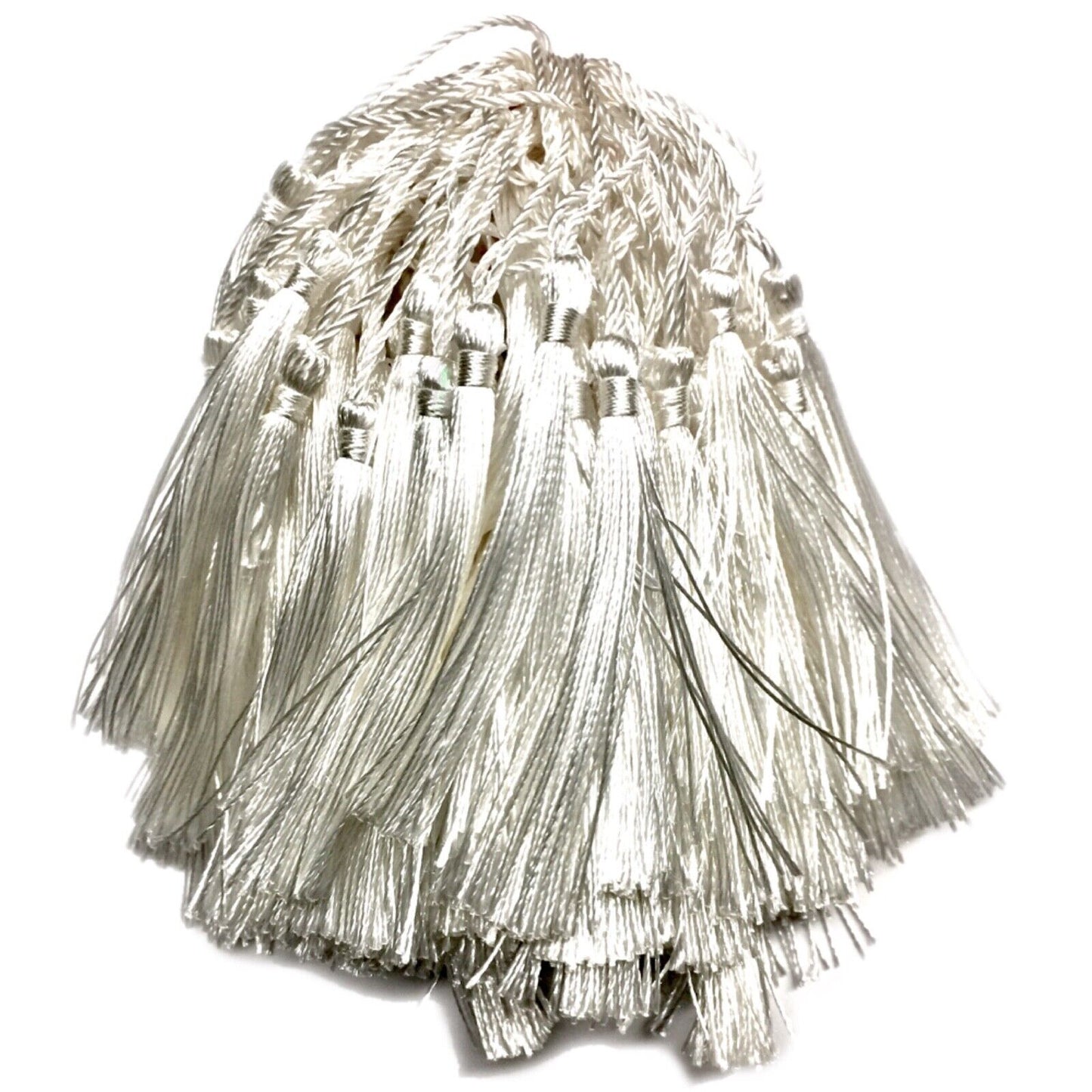 10x Satin Feel Colourful 13cm Tassels for Jewellery or Craft Making