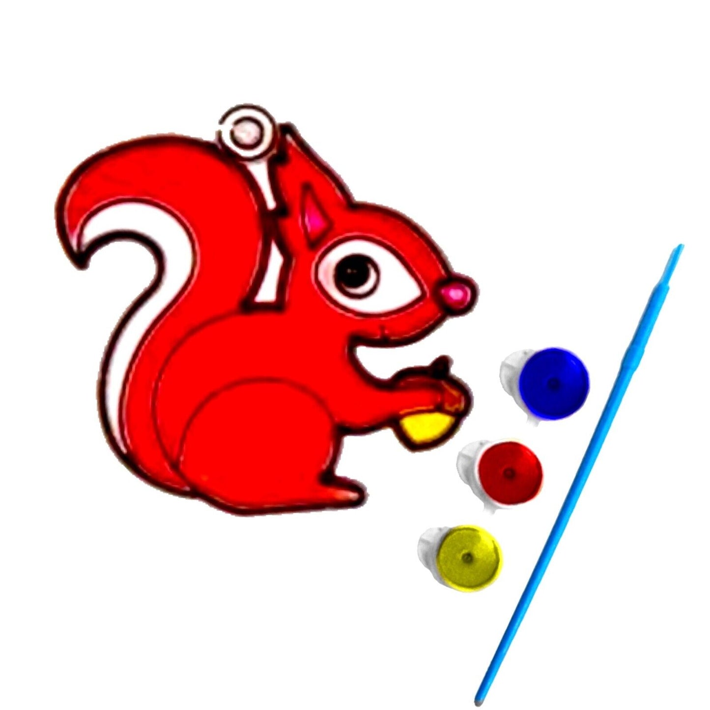 1x Cute Animals or Mythical Creatures Paint Your Own Suncatcher DIY Kit