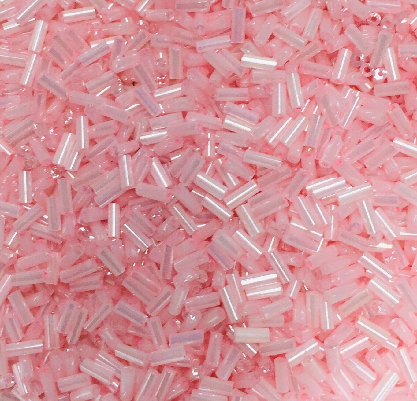 1800+ Shiny Bugle Glass 4.5-5.0mm Seed Tube Beads - Choose Your Colour