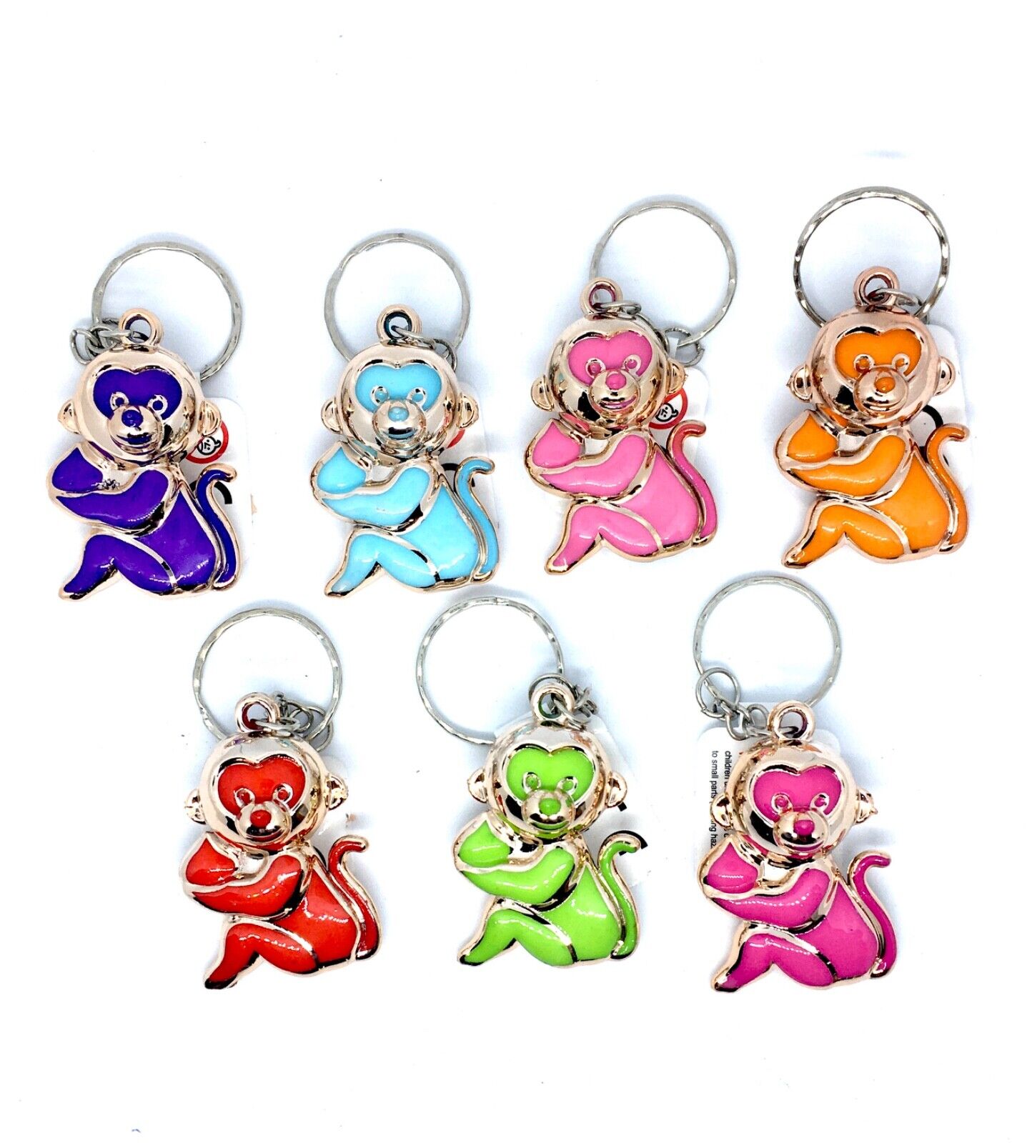 1x Fancy Keyring - Pick Your Design (Smiling, Umbrella, Mouse, Monkey or Penguin)