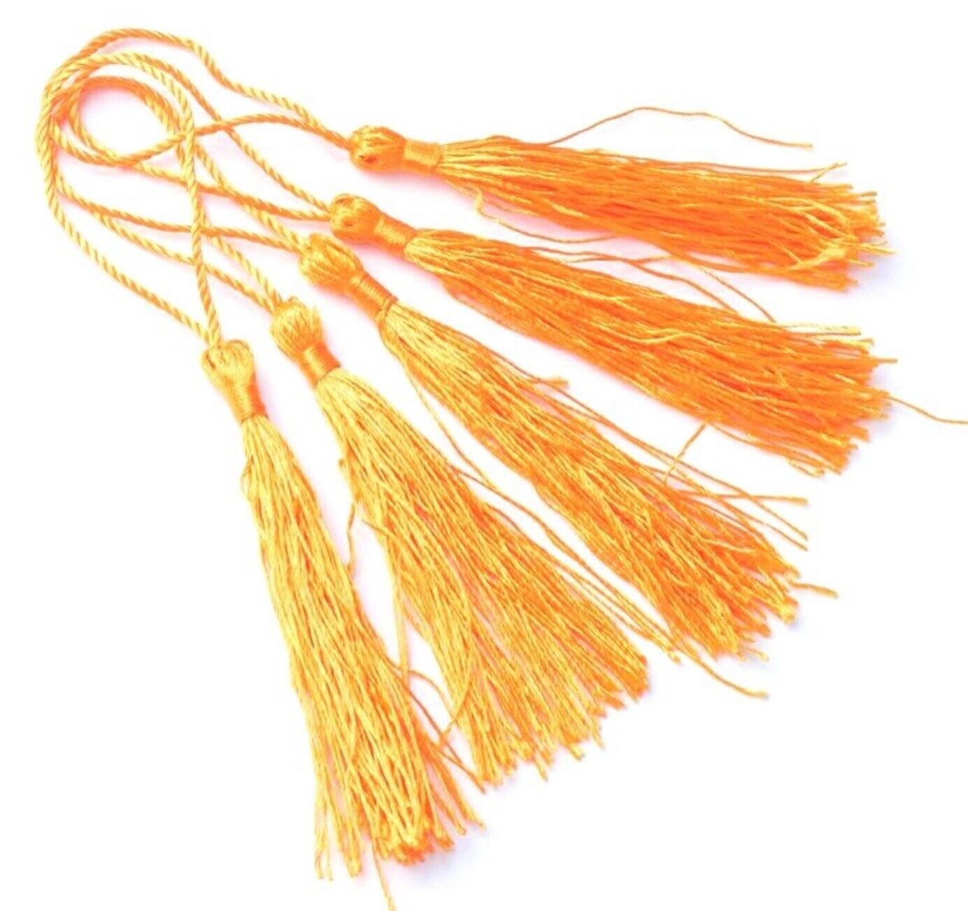 10x Satin Feel Colourful 13cm Tassels for Jewellery or Craft Making