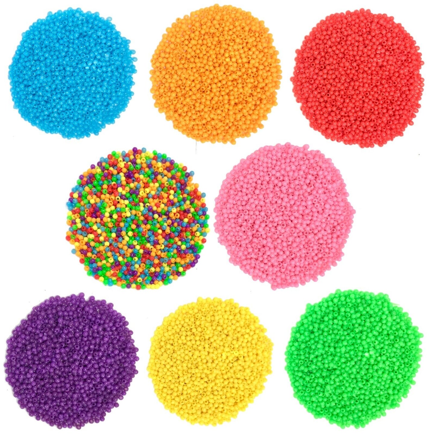 1000x Tiny 3mm Acrylic Candy Beads for Jewellery Making - Pick Your Colour