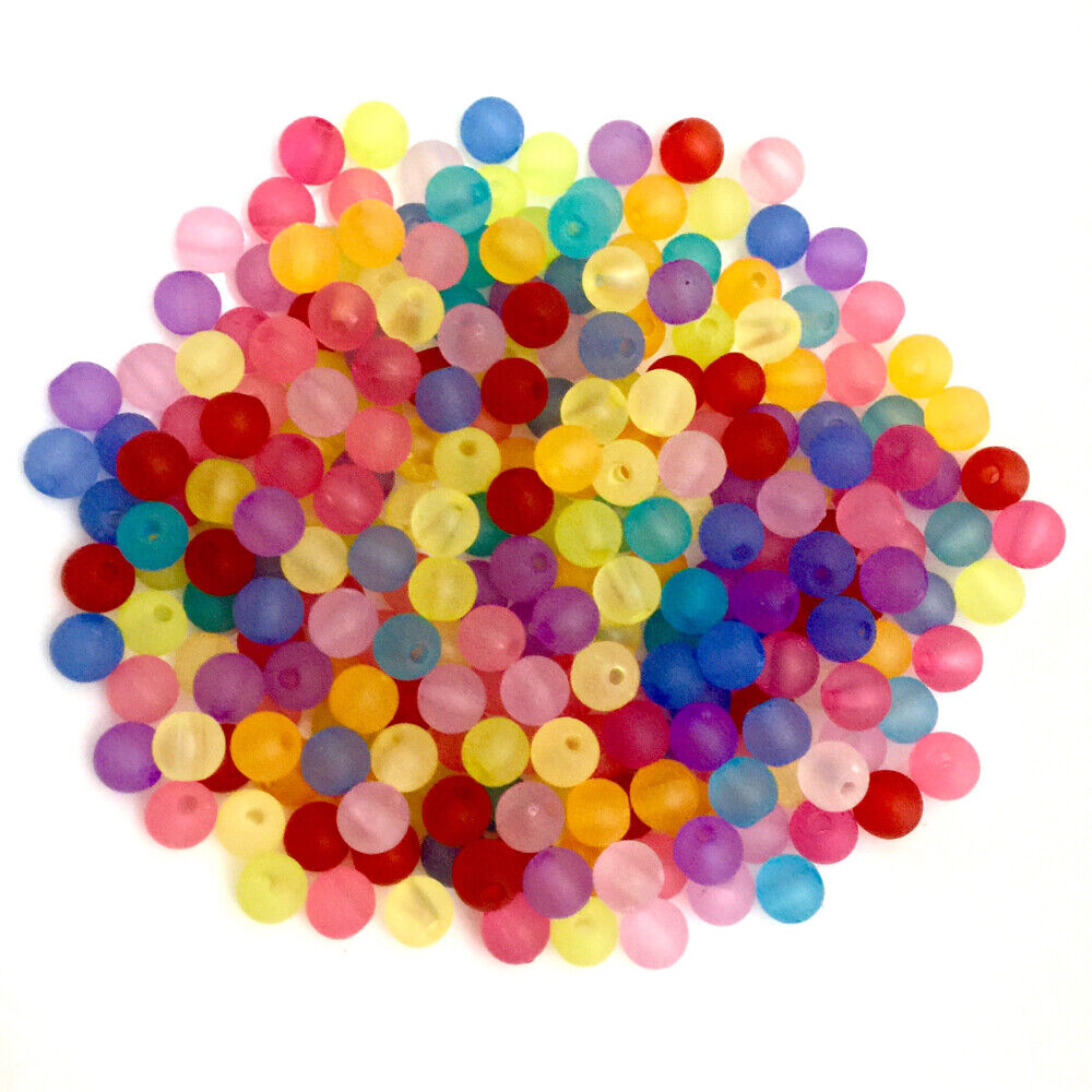 200x Mix Coloured 6mm Spacer Beads - Pick Your Style