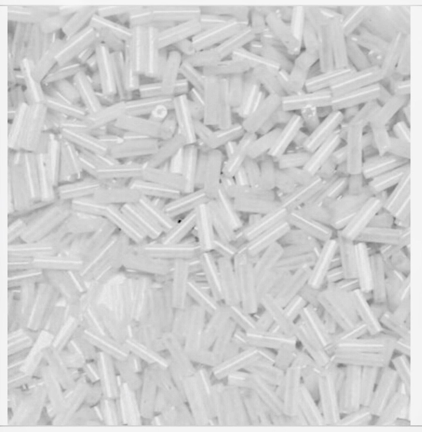 1400+ Bugle Glass Tube 6.5-7.5mm Seed Beads - Choose Your Colour