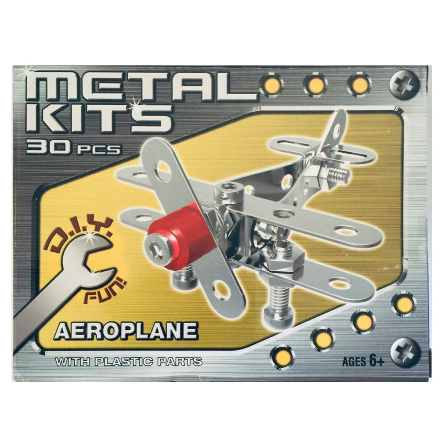 Construct Your Own Vehicle Metal DIY Kit - Choose Aeroplane, Copter or Tractor