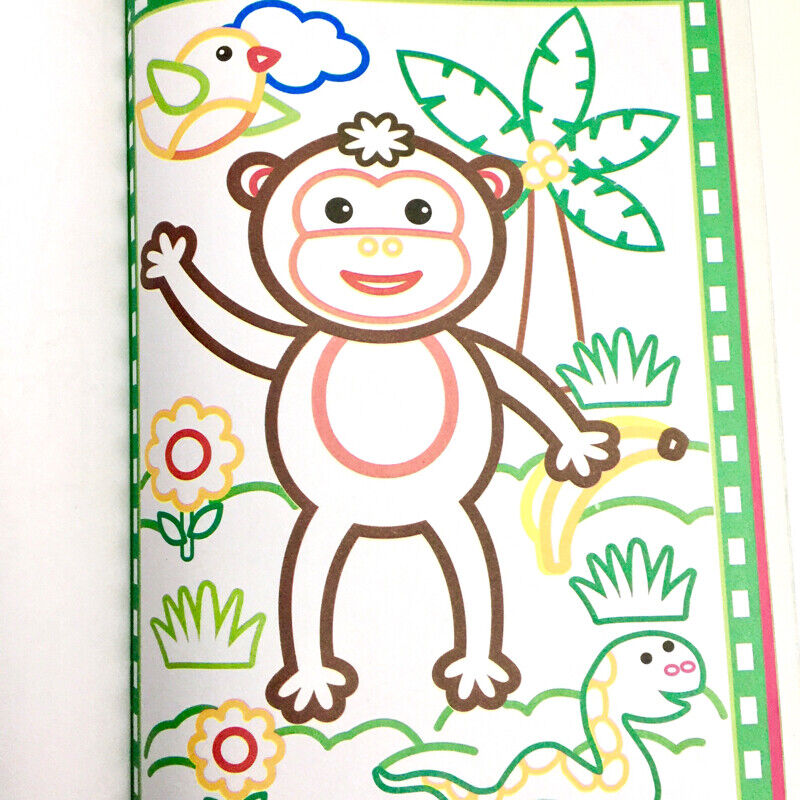 Kids Glitter Colouring Book - 2x Cover Theme to Choose