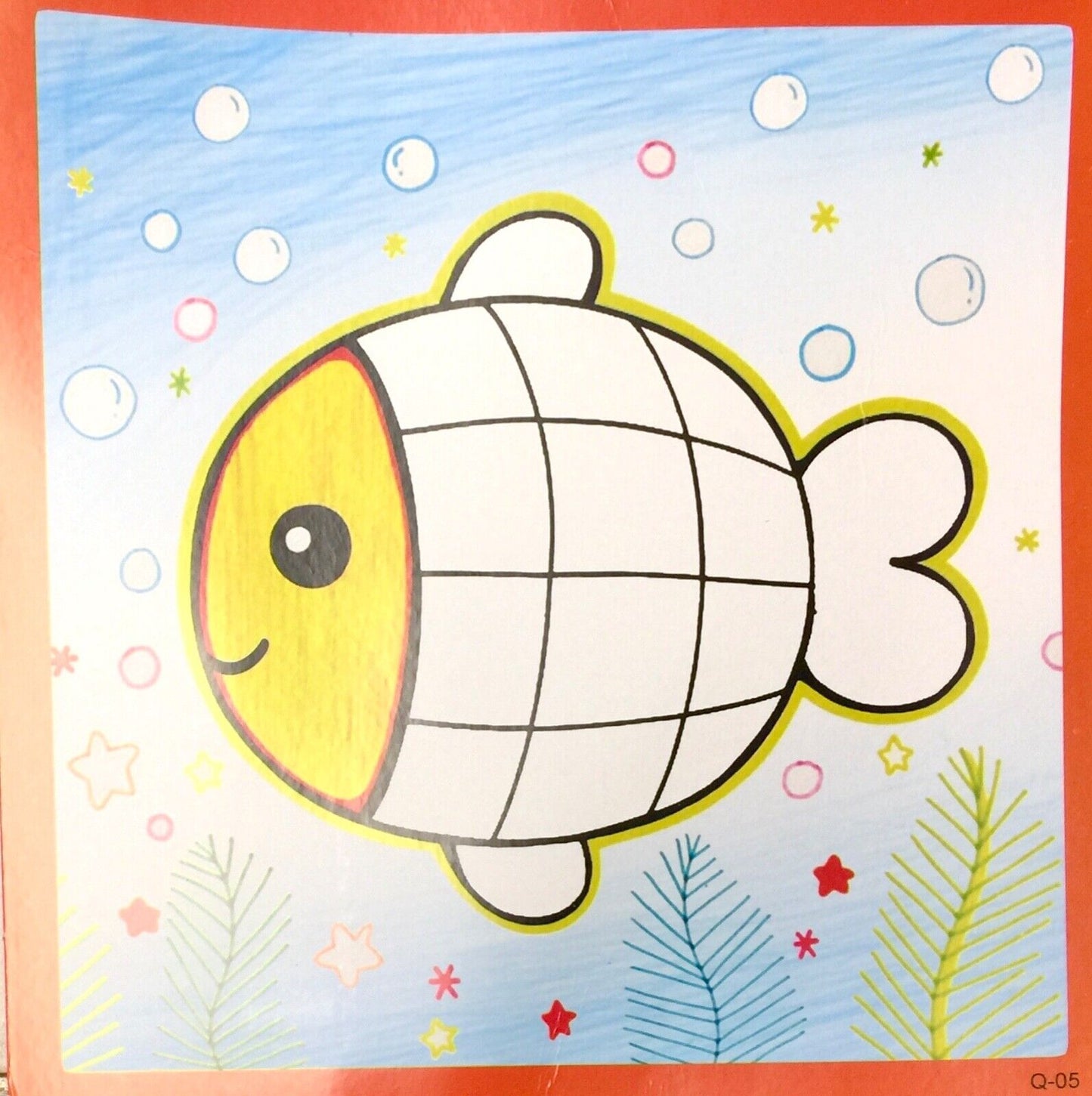 1x Fun Rafia Paper Mosaic Picture Craft Kit - 5x Design to Choose