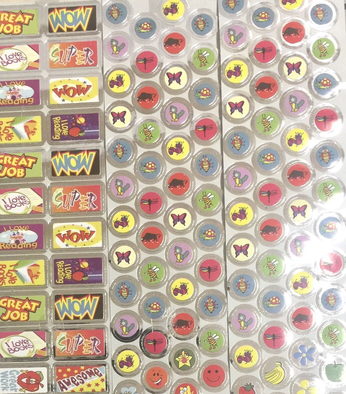480x Assorted Mini Foil Stickers For Card Making and Paper Crafting