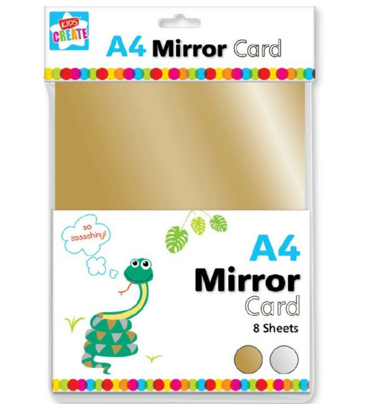 8x Sheets of A4 Board Card Craft - Gold/Silver, Metallic, Glitter, Holographic